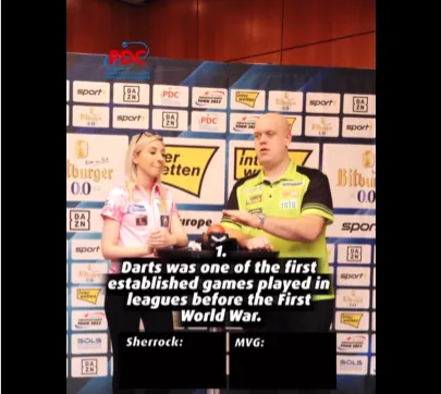 VIDEO: Sherrock and Van Gerwen face off in True or False