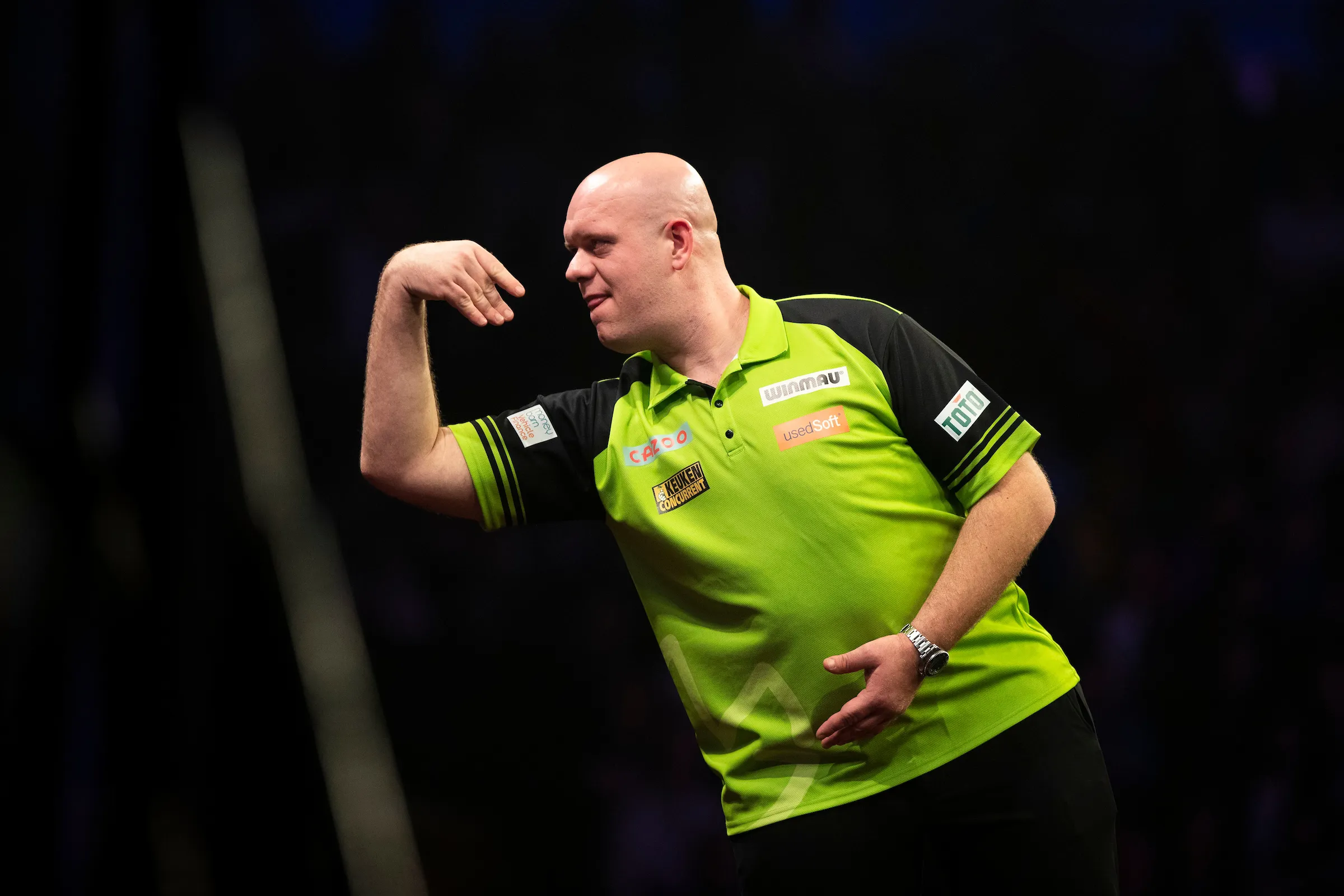 Van Gerwen takes bragging rights in Double Dutch clash with Van Barneveld in Leverkusen with 108 average, Pietreczko dumps out Wright