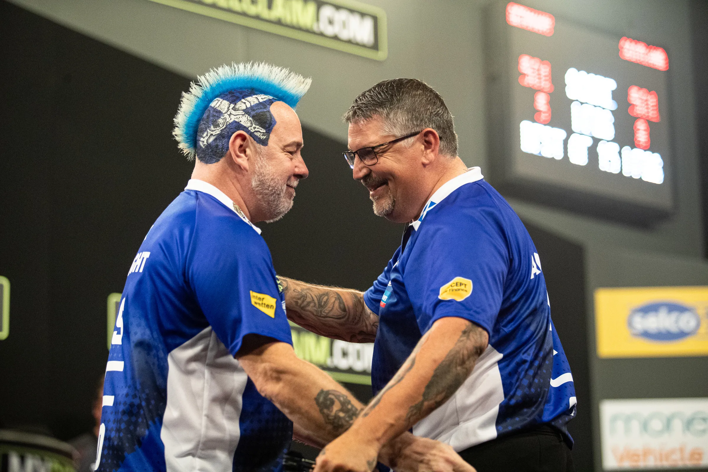 Luke Humphries & Michael Smith for England, Peter Wright & Gary Anderson for Scotland; These are the 40 nations in the 2024 World Cup of Darts