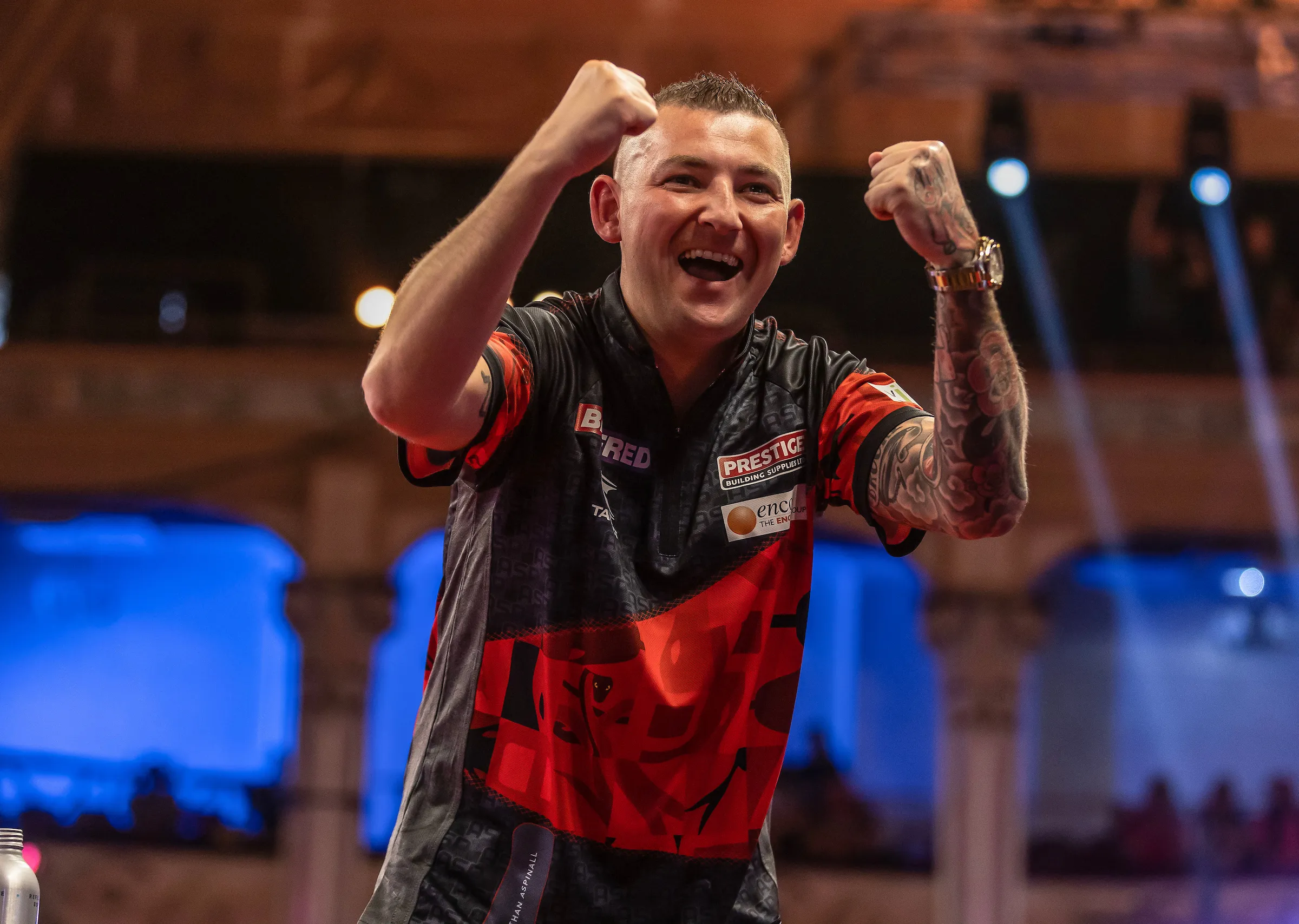 "I thought I was in the local and on karaoke": Aspinall admits getting carried away in 'best atmosphere' at World Matchplay