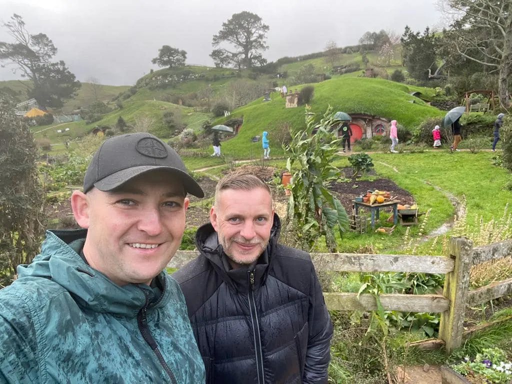 Aspinall goes on adventure whilst in New Zealand checking out Lord of the Rings set