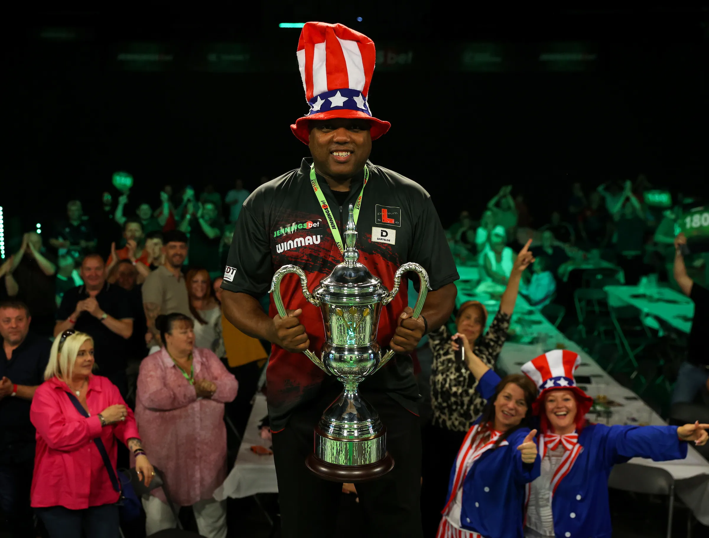 "I've definitely got a target on my back for the rest of the year" - Gates the dominant force in Seniors darts after hattrick of TV titles