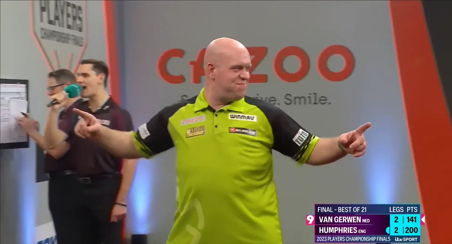(VIDEO) Michael van Gerwen hits spectacular nine-dart finish during Players Championship Finals decider