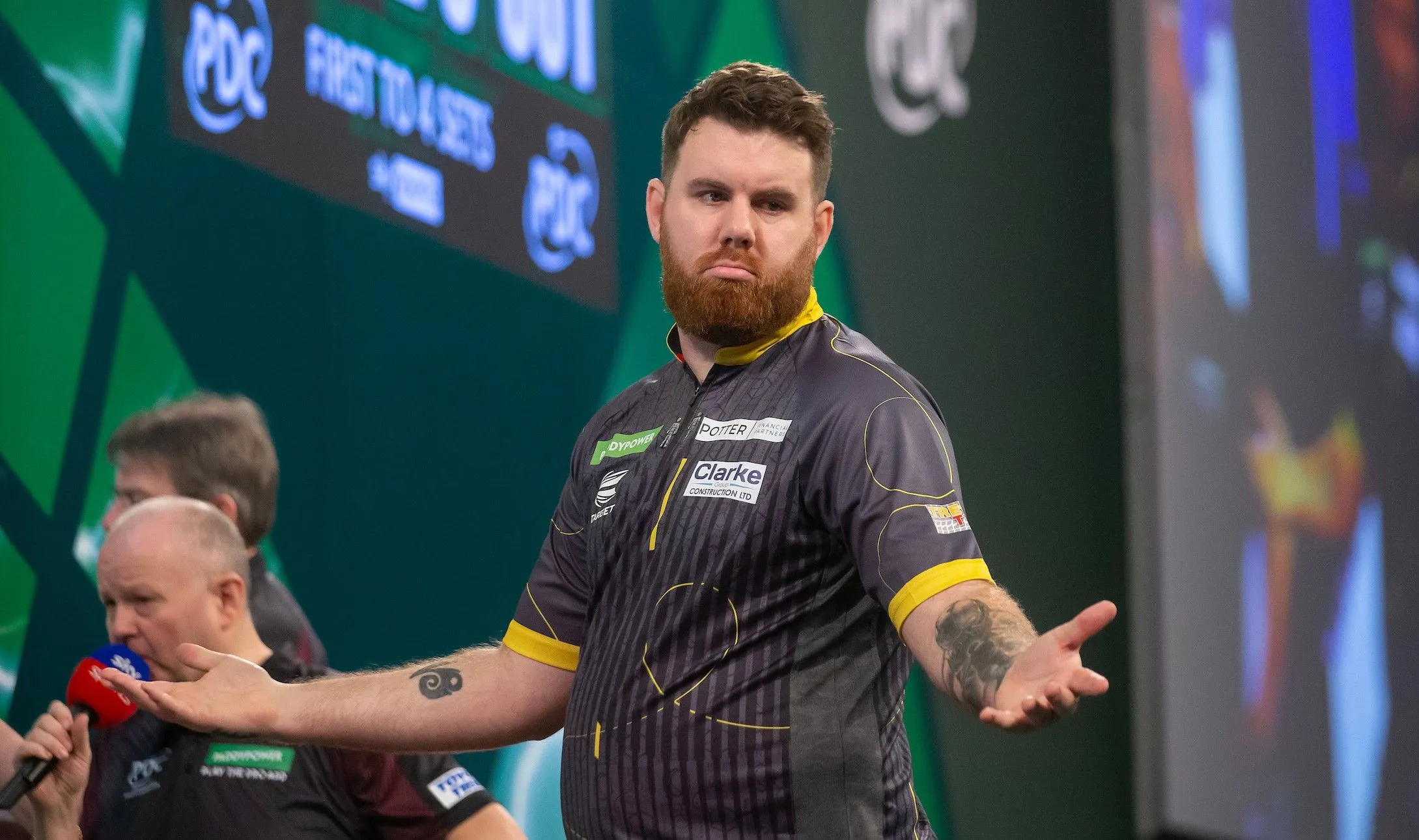 Scott Williams hits sensitive nerve with World War joke after defeating Martin Schindler: ''Absolutely nothing personal, just a bit of jeering and jesting with the crowd!"