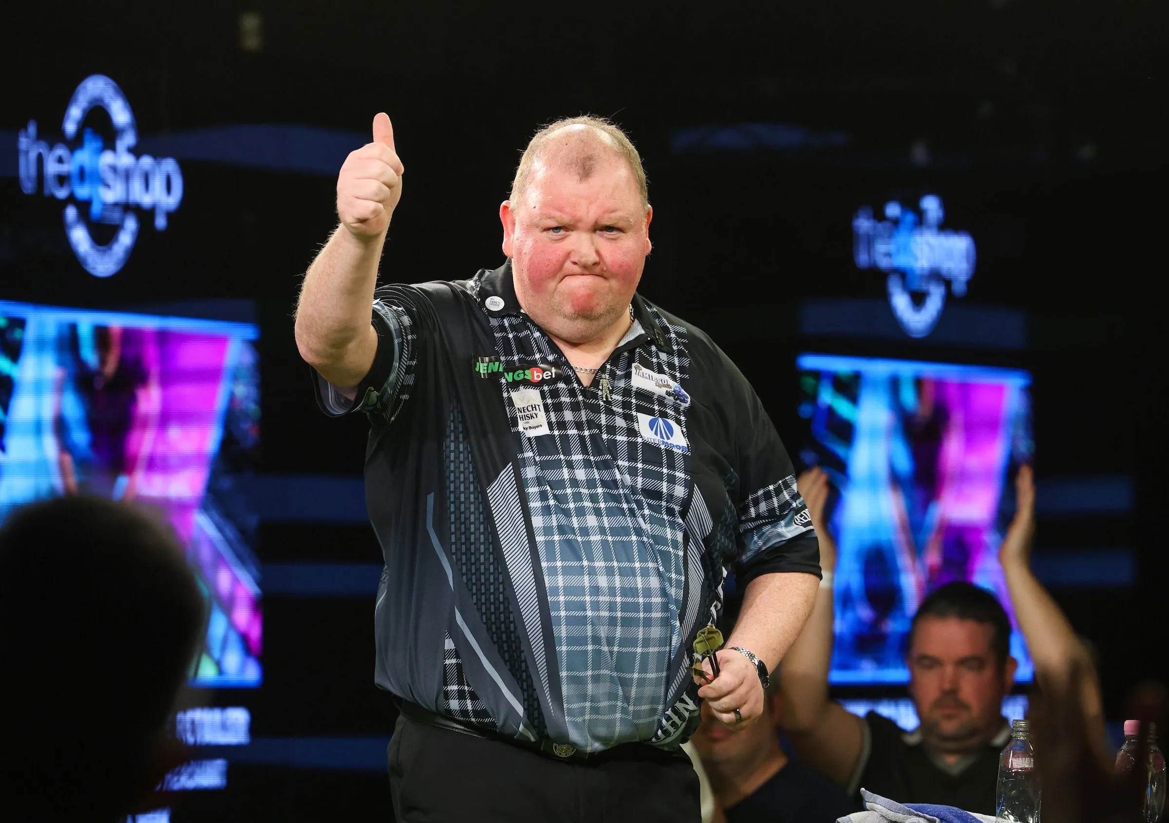 John Henderson loses just four legs in rout of Jim Long to reach World Seniors Darts Championship final