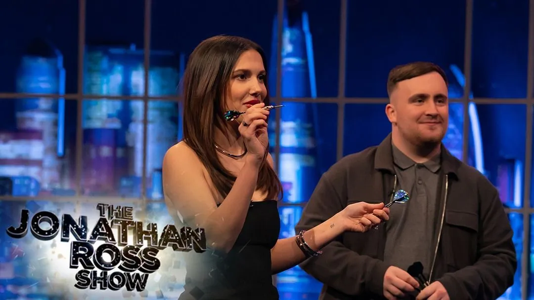 VIDEO: Luke Littler takes on all-star trio in darts challenge on The Jonathan Ross Show