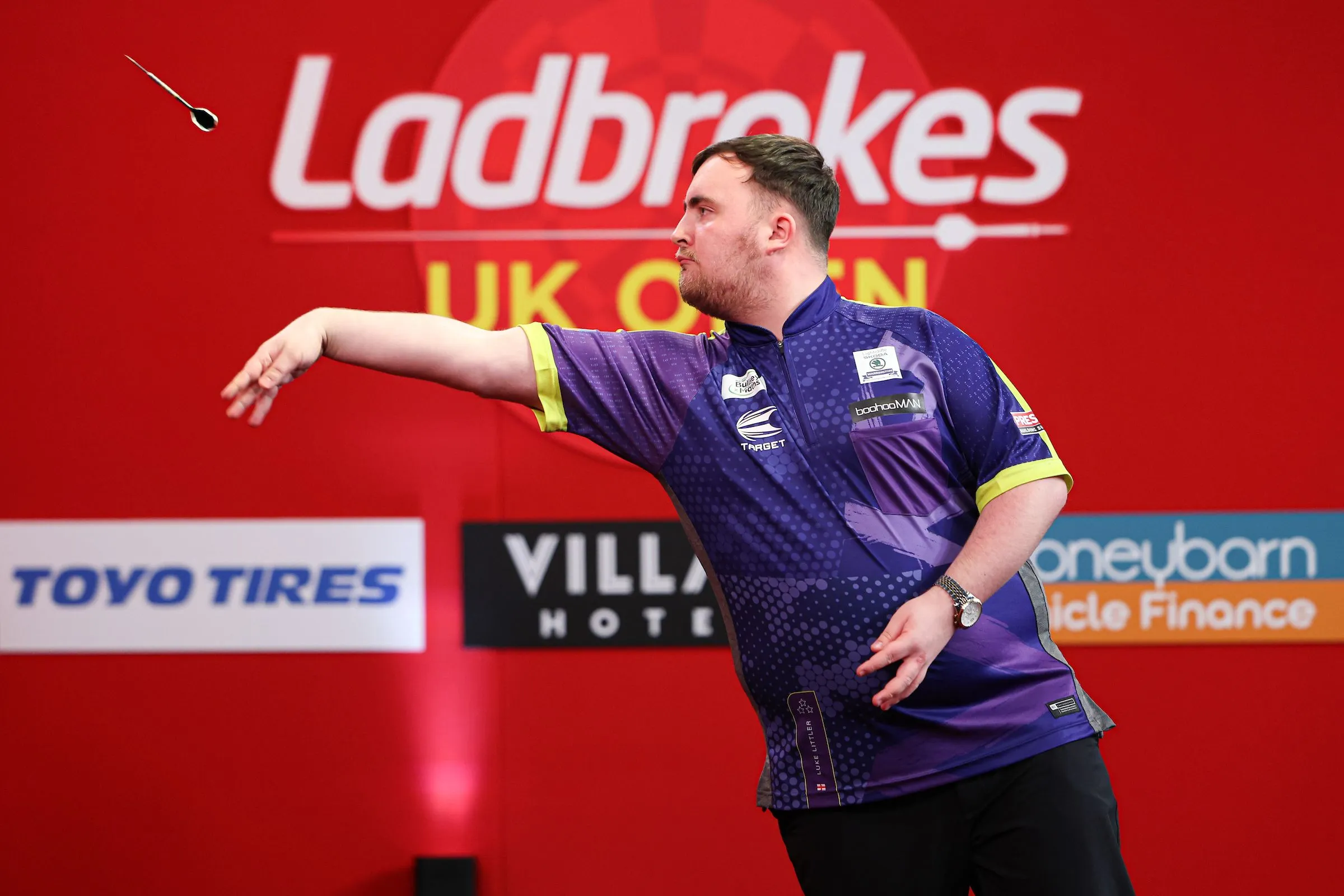 Luke Littler continues UK Open run with fifth round win over Martin Schindler