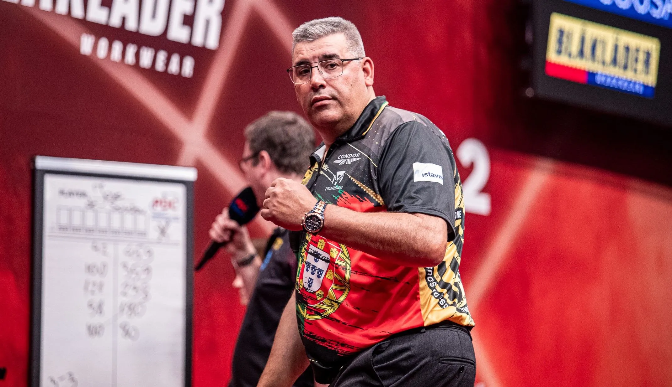 Comfortable wins for Jose de Sousa, Chris Dobey and Martin Schindler open Friday evening session at International Darts Open