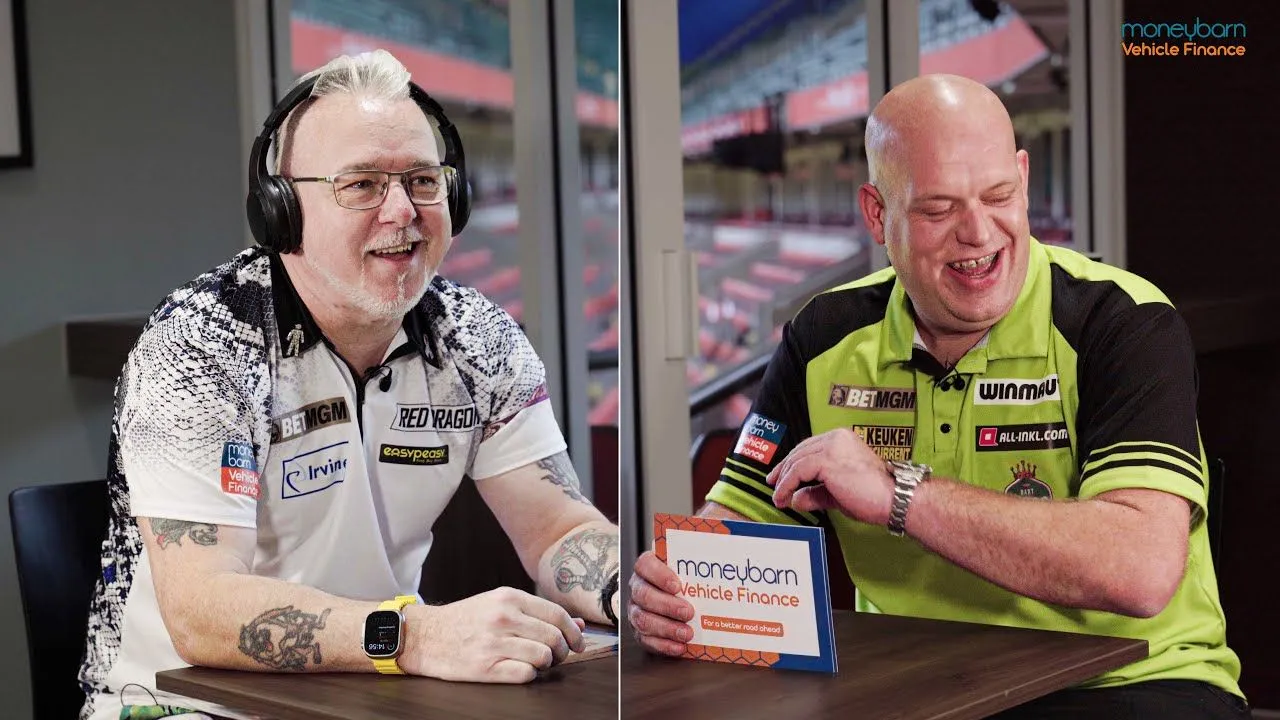 VIDEO: Michael van Gerwen and Peter Wright meet in new Whisper Challenge