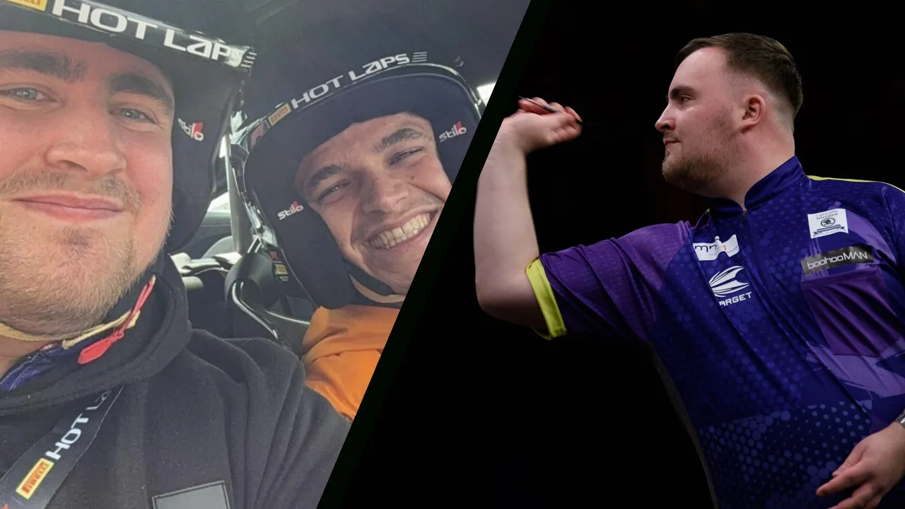 Luke Littler joins F1 ace Lando Norris for a hot lap around Silverstone