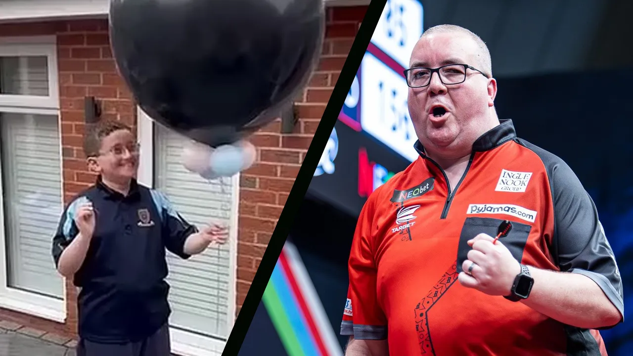 Stephen Bunting enjoying life on and off the oche with a new family member on the way
