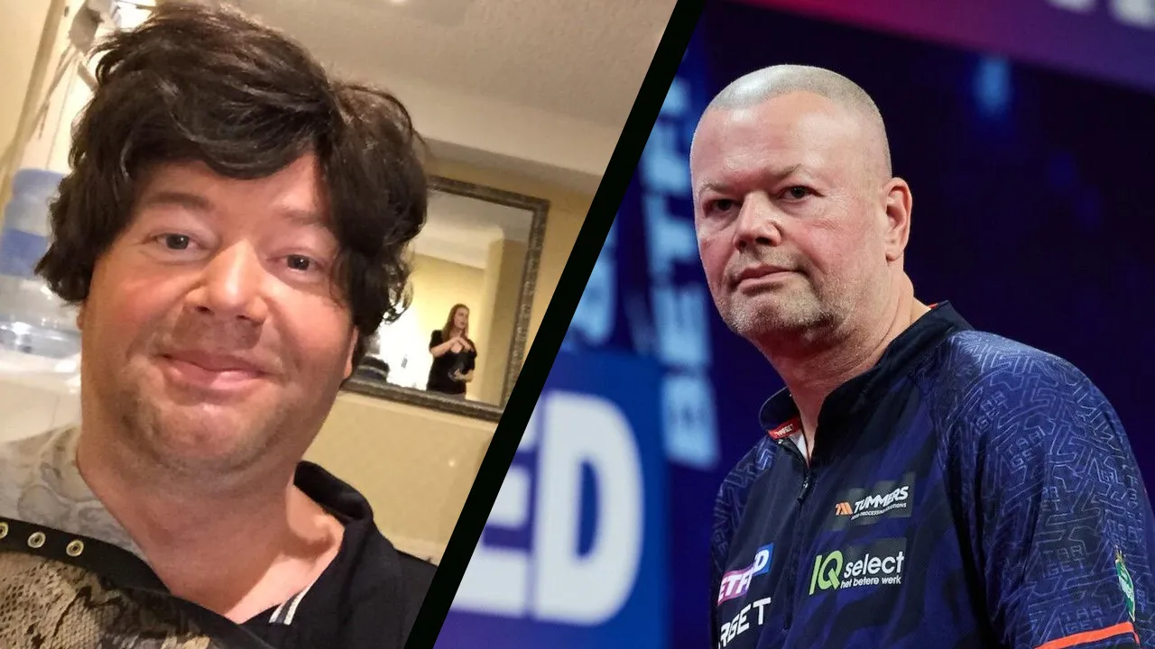 Raymond van Barneveld stuns fans with new "Turkey hair"