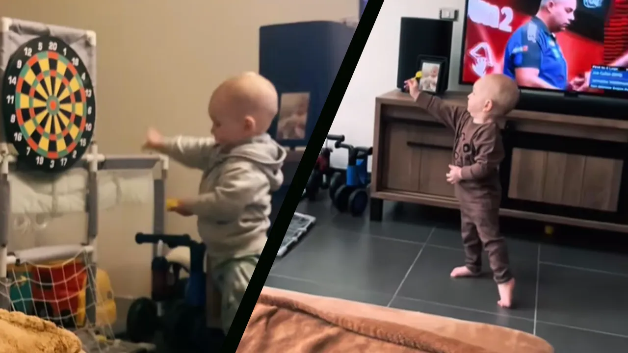 Incredible darting toddler from Belgium draws millions of viewers on TikTok