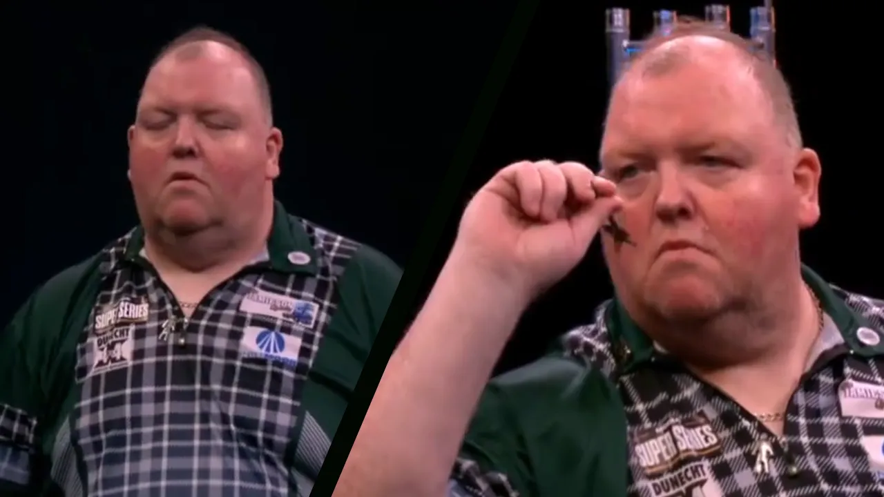 VIDEO: John Henderson narrowly misses bull for double-start nine-darter on MODUS Super Series