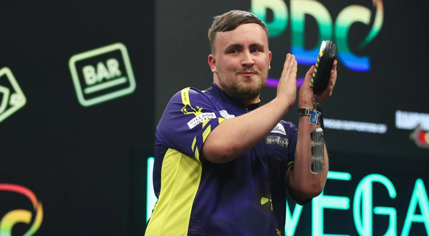 Luke Littler breaks Grand Slam 180 record set by Adrian Lewis 11 years ago during remarkable Lukeman final win