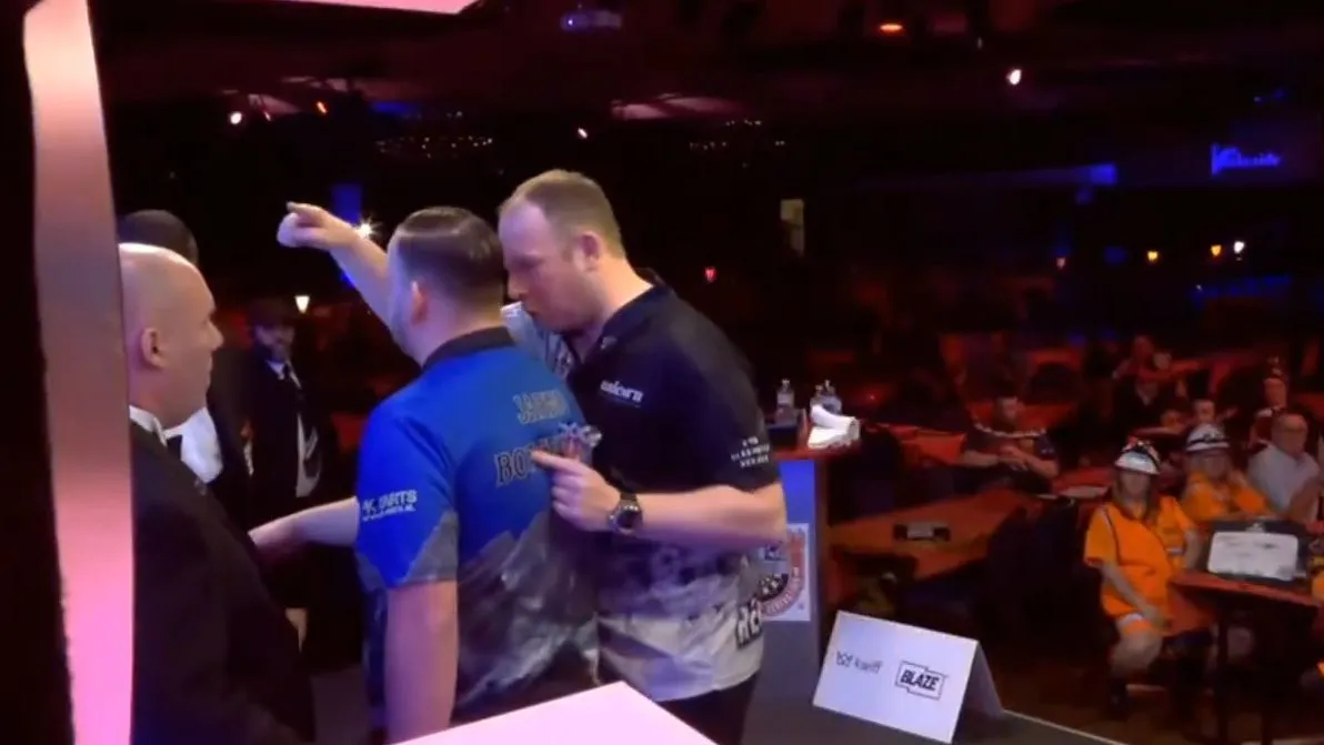 VIDEO: Minor altercation after Lakeside tie as Hogarth shoves Bottenberg