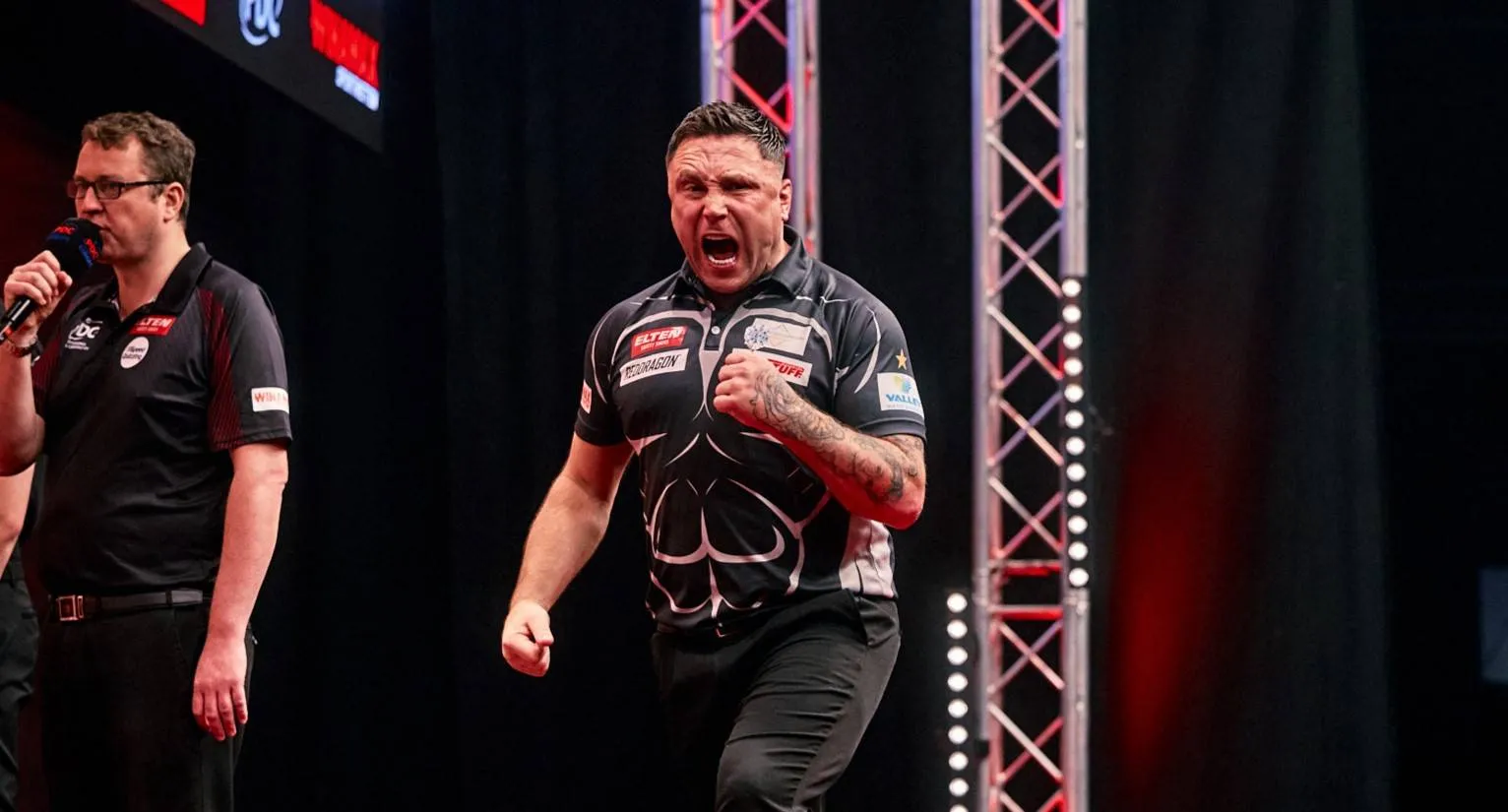 "I sat on the table with James Wade and said I'm winning today": Gerwyn Price battles injury scare to win Players Championship 9