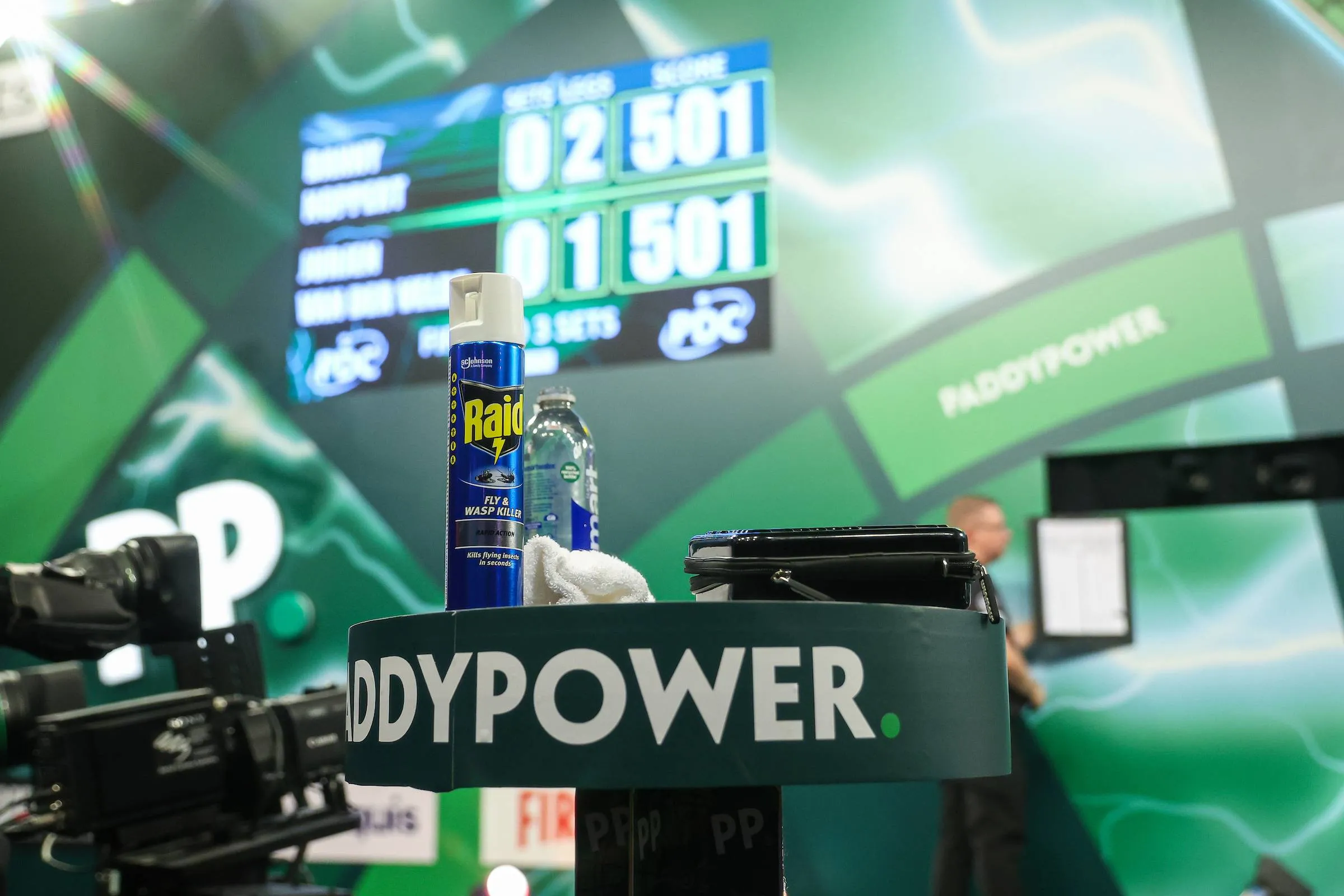 World Darts Championship fly spray