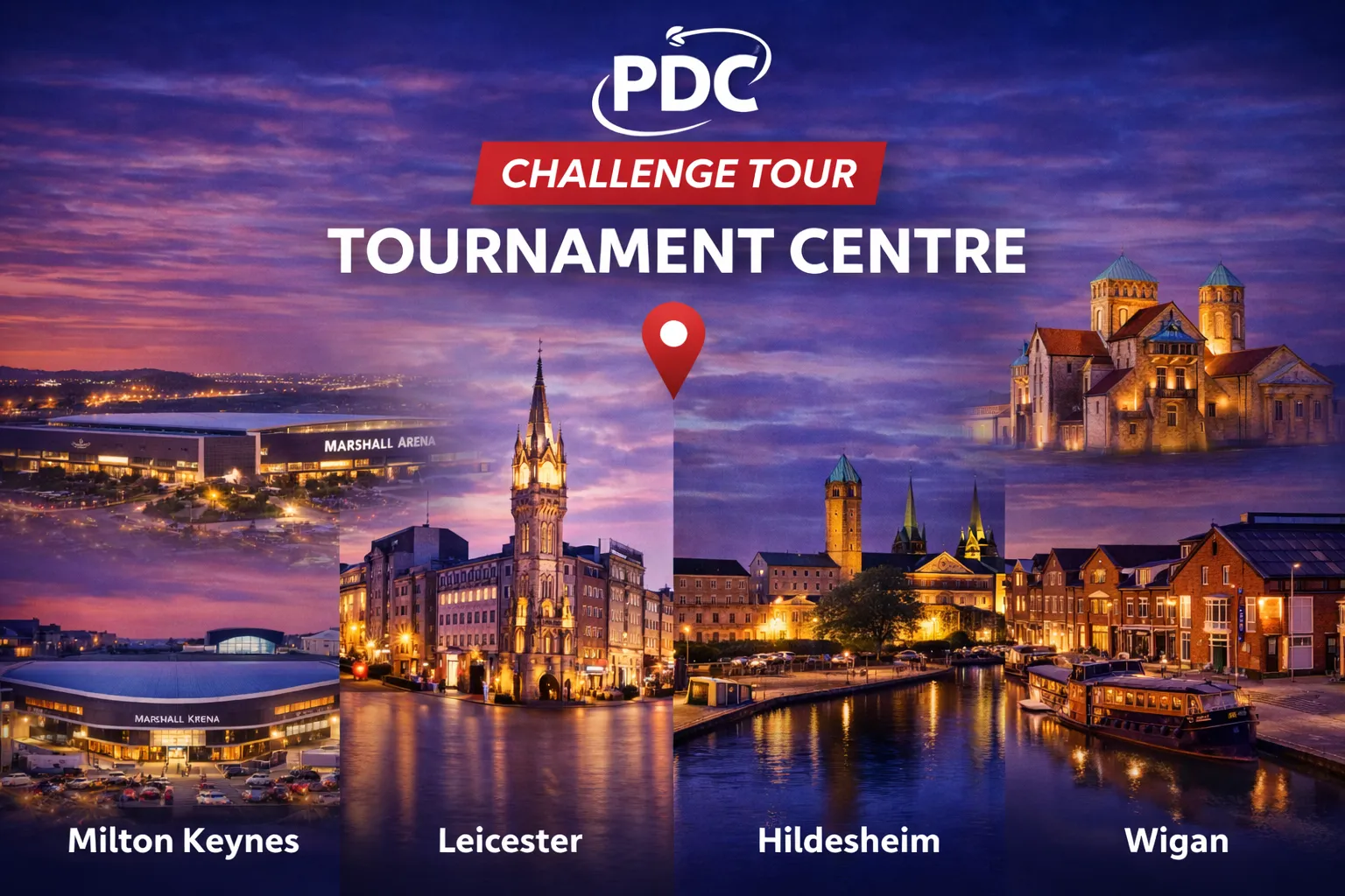 PDC Challenge Tour Tournament Centre.