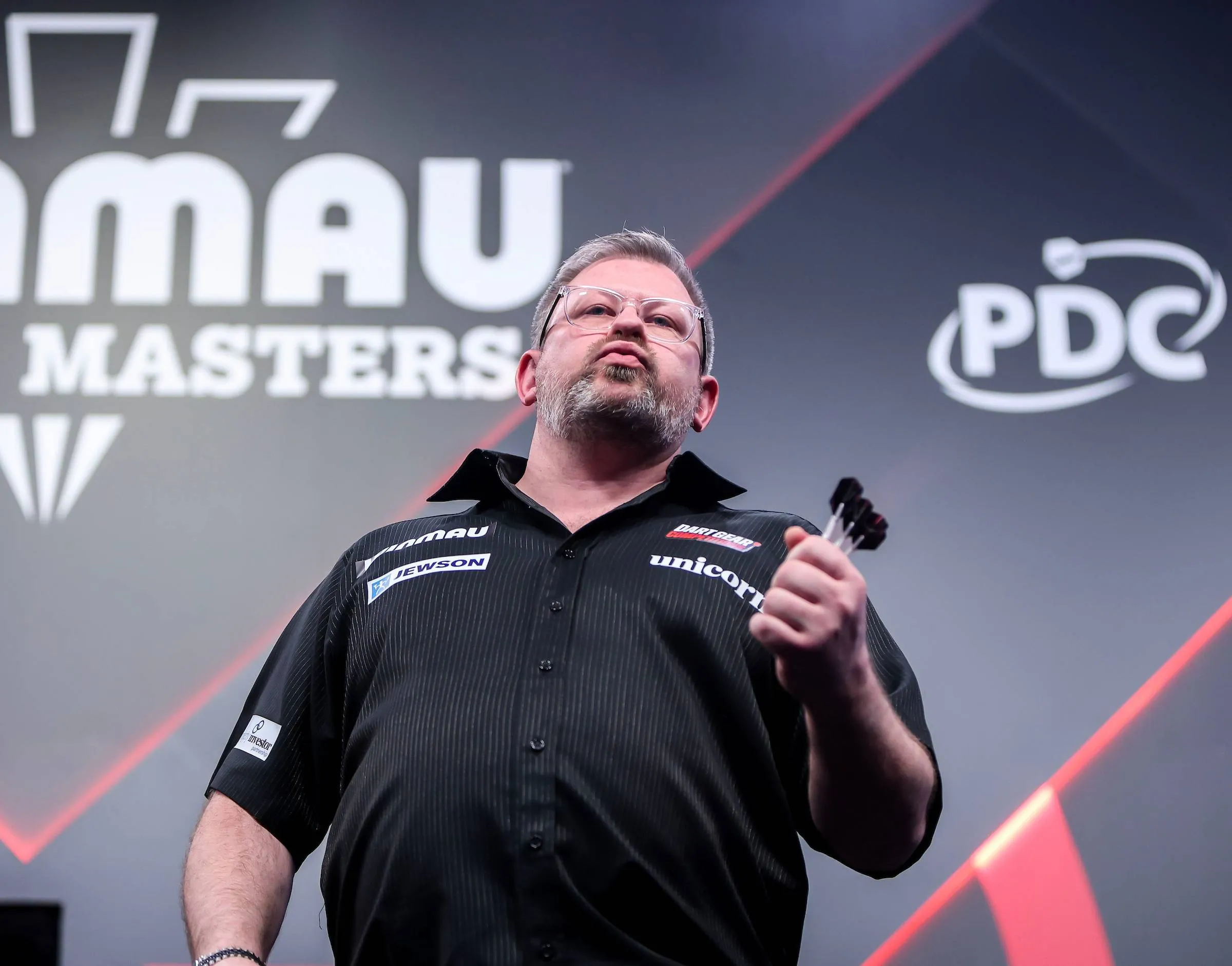 James Wade reached the quater-finals at the Winmau World Masters