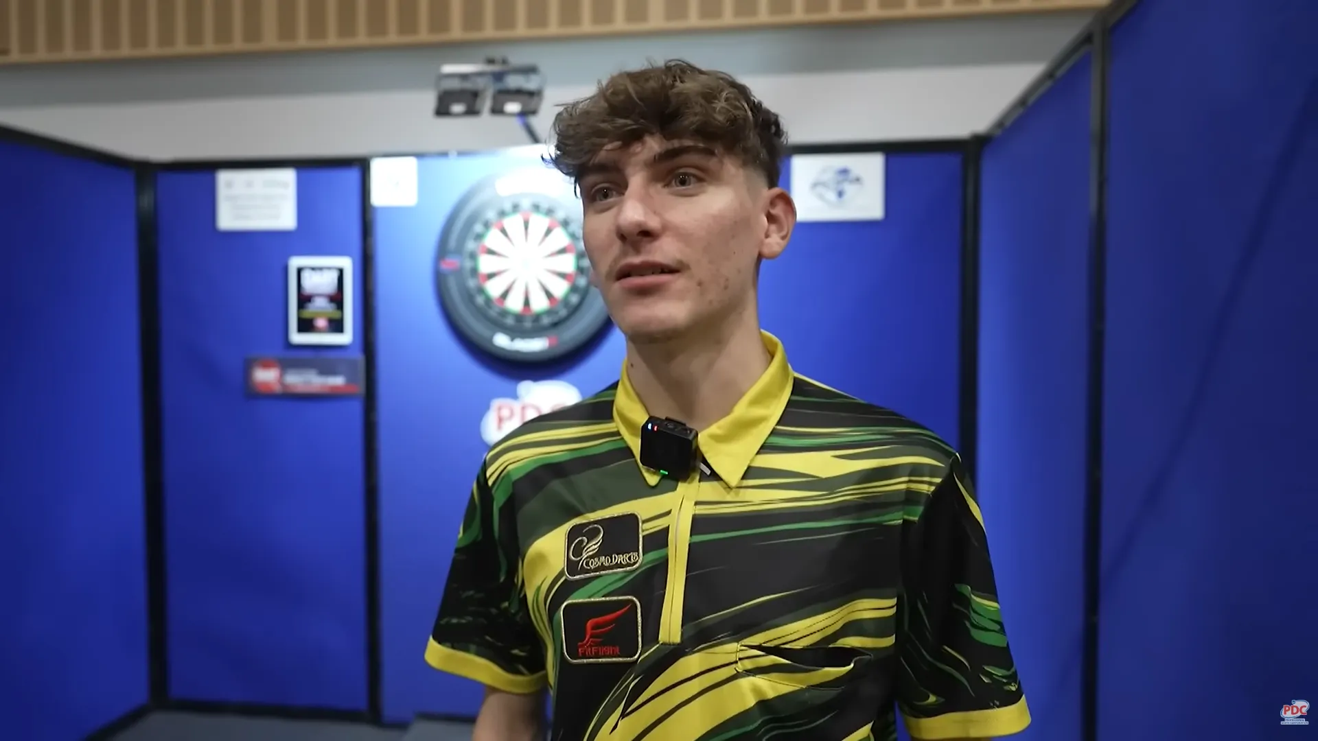 Tyler Thorpe reacts to his PDC Tour Card win at Q-School 2026