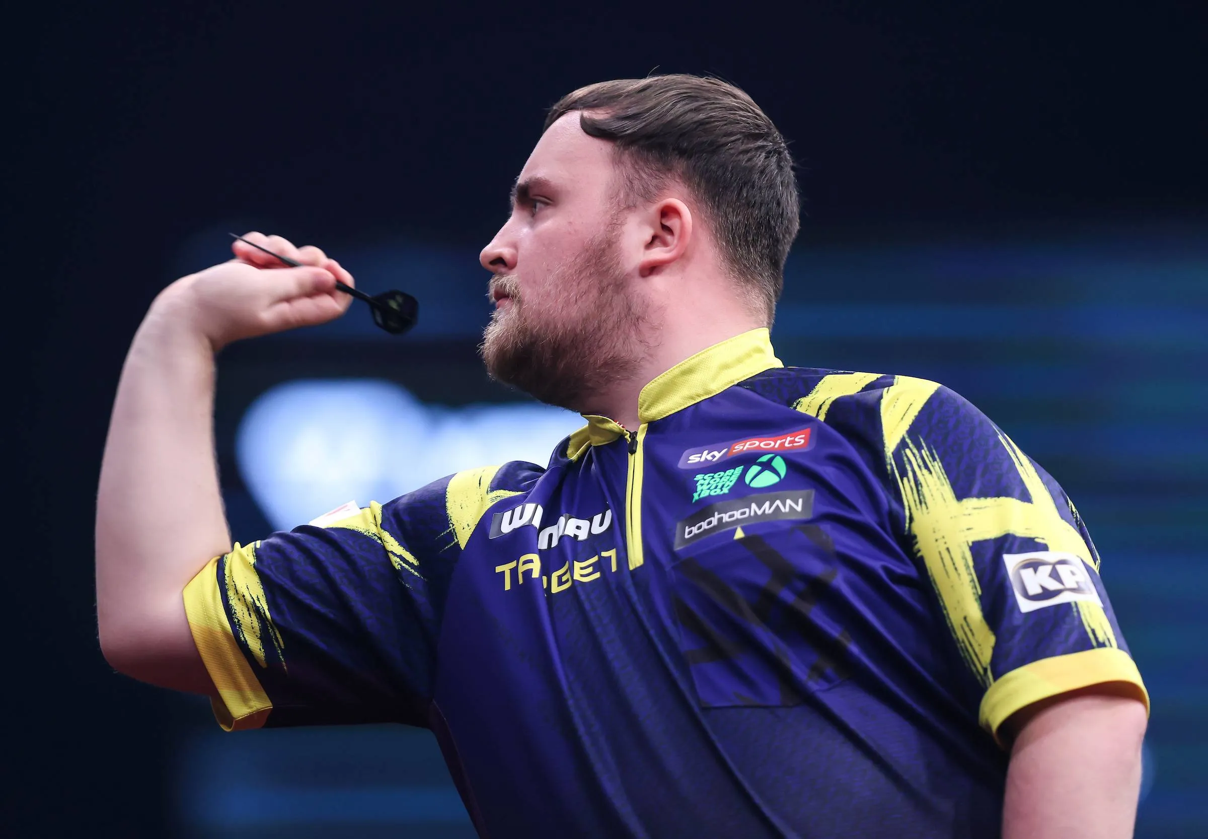 Luke Littler in action