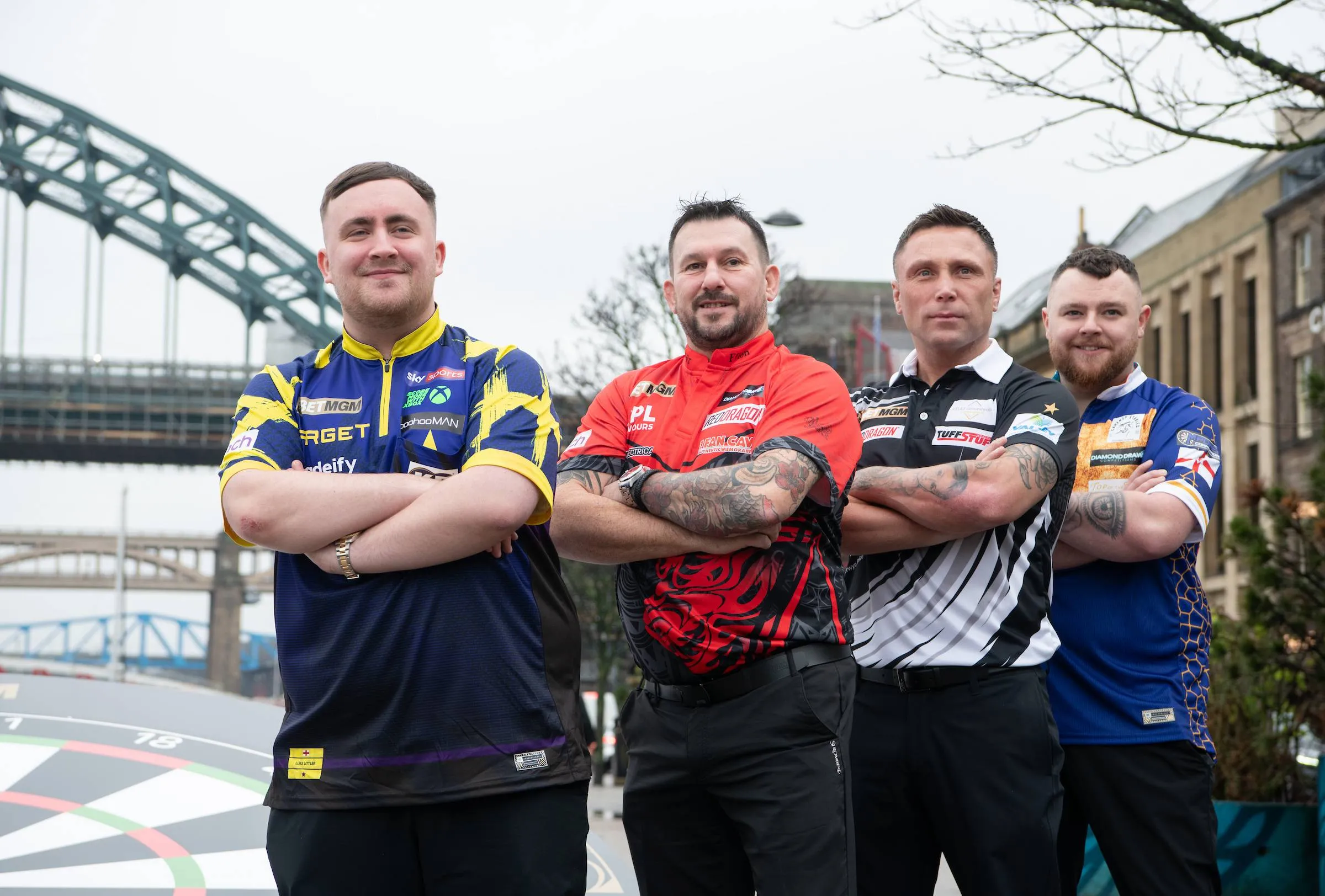 Luke Littler, Gerwyn Price, Josh Rock, Jonny Clayton