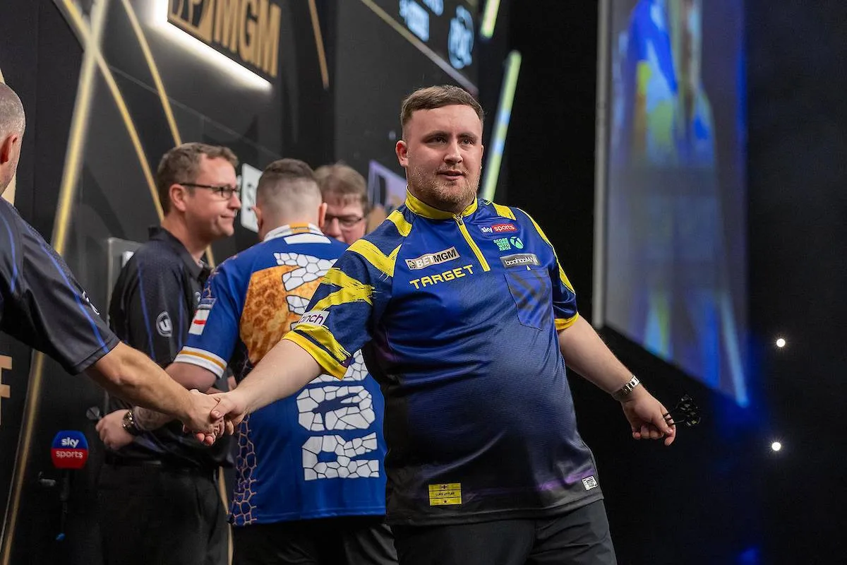 Luke Littler on night 5 of the 2026 Premier League Darts in Cardiff
