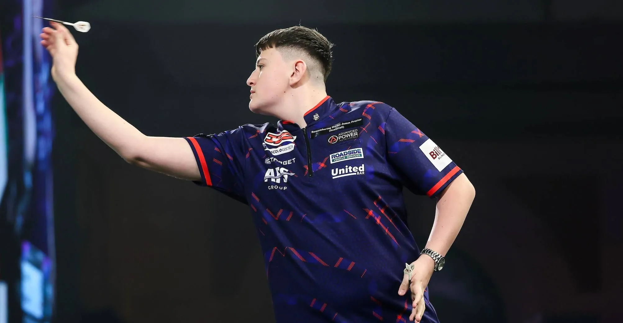 Mitchell Lawrie in action