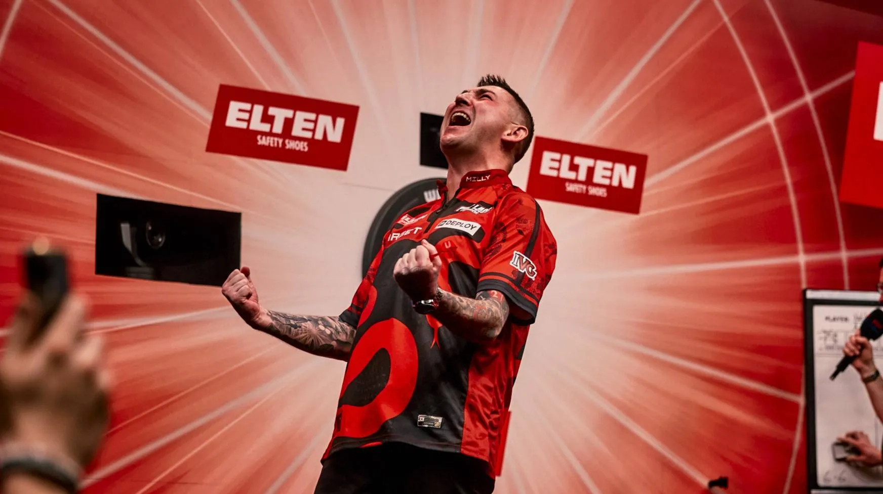 Nathan Aspinall roars with joy