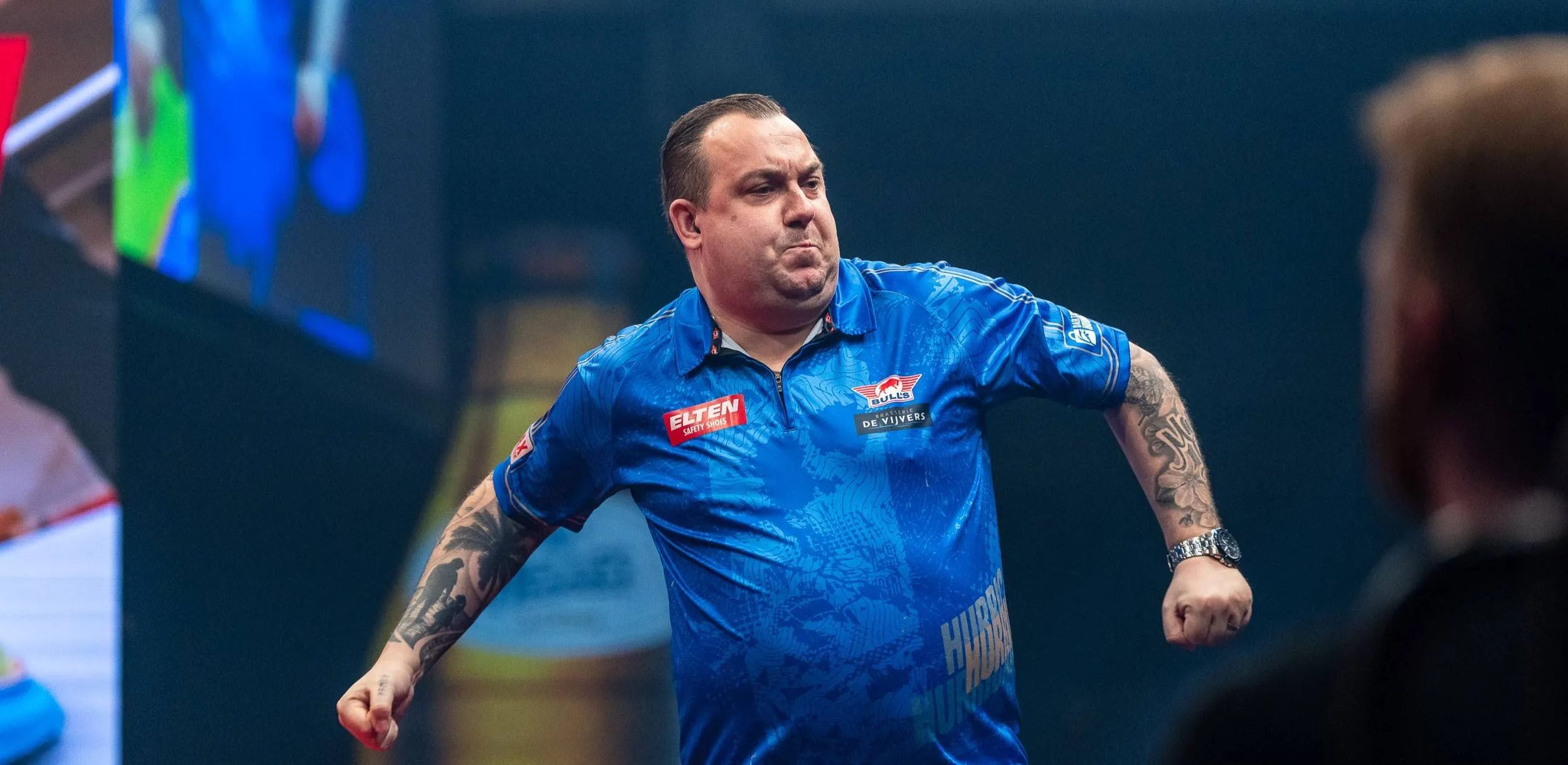 Kim Huybrechts pumps his fists