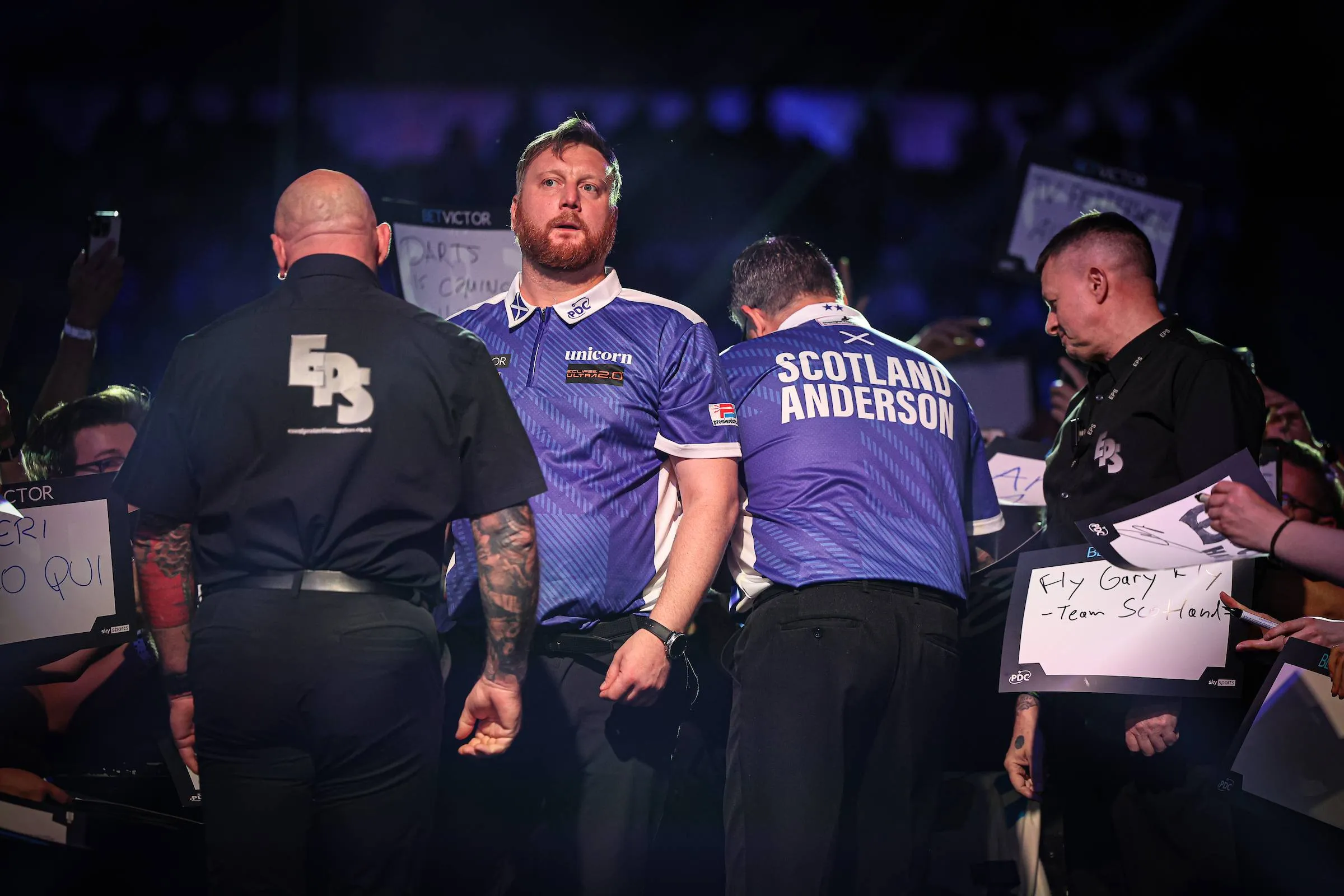 Cameron Menzies and Gary Anderson representing Scotland at the 2026 World Cup of Darts