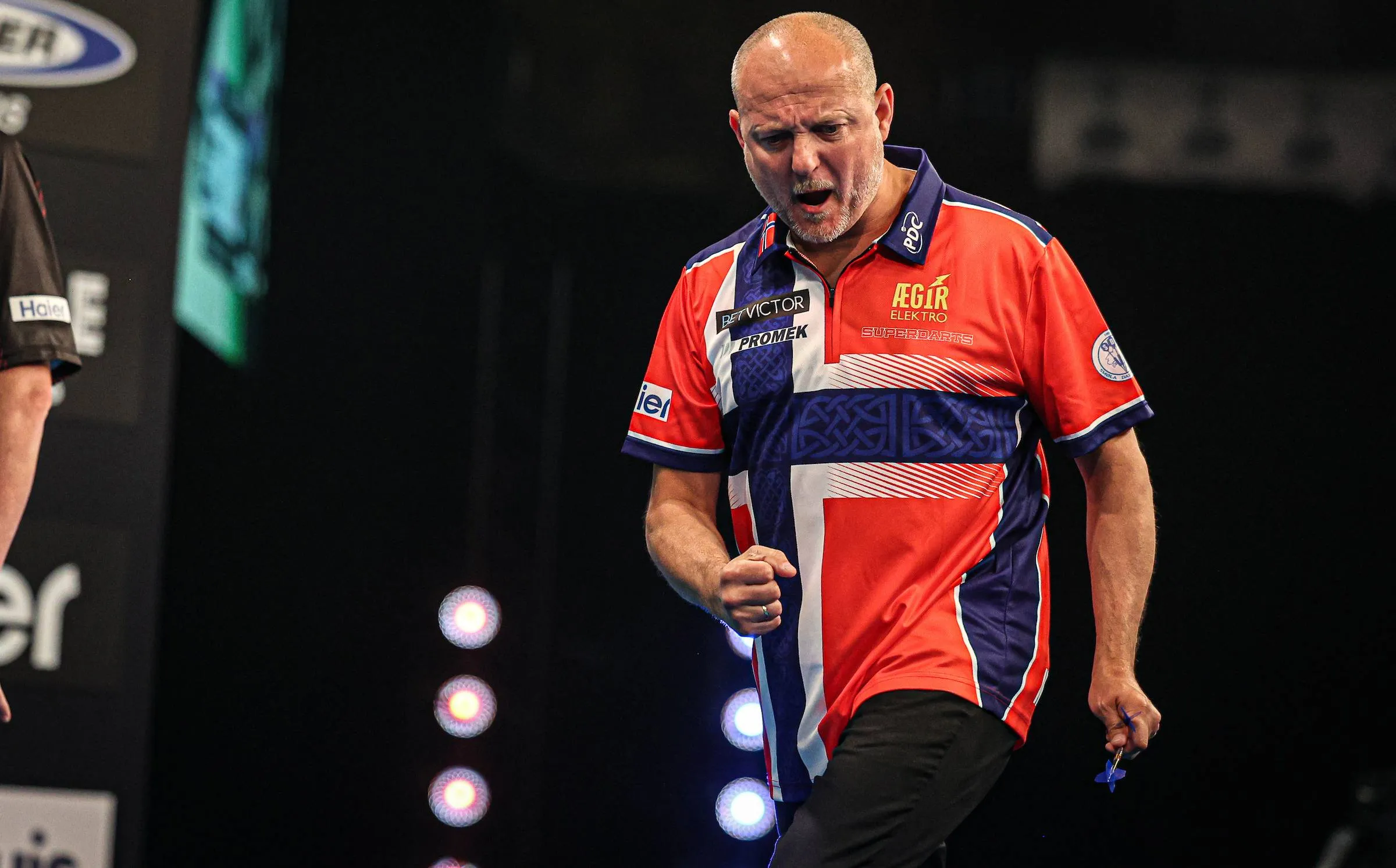 Kent Sivertsen representing Norway at the 2026 World Cup of Darts