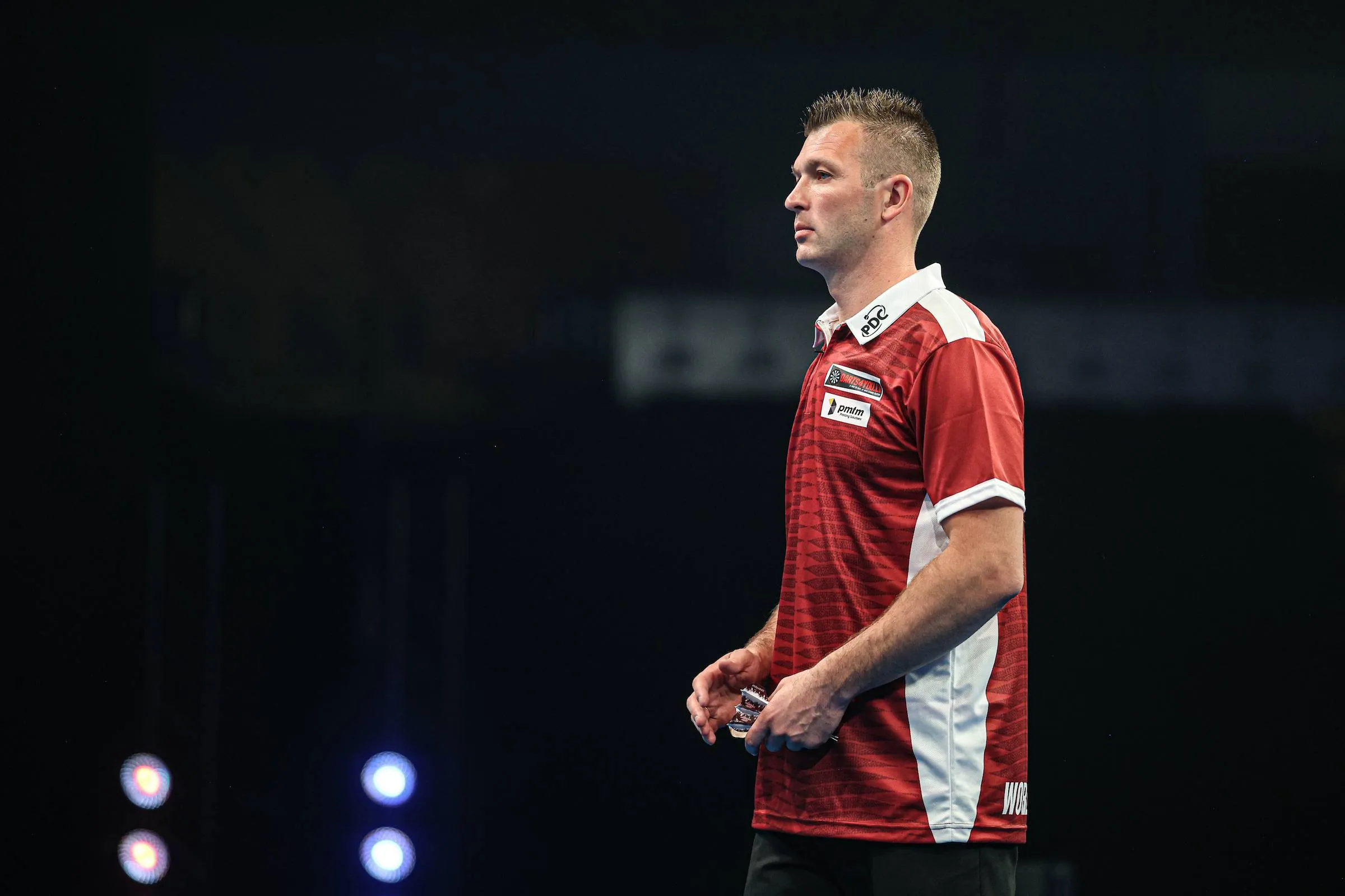 Madars Razma representing Latvia at the 2026 World Cup of Darts