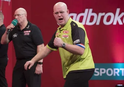 Van Gerwen and Wright through to second round in Coventry, Durrant dumped out by Jones