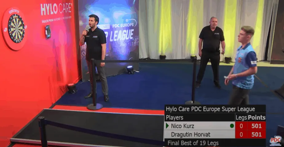 VIDEO: Kurz claims PDC World Championship spot with deciding leg win in German Super League over Horvat