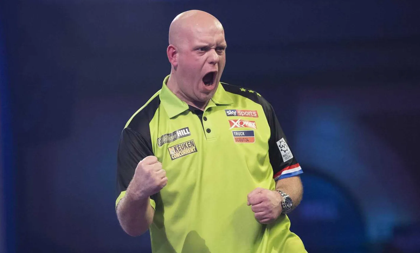 Defending champion Van Gerwen punishes missed doubles to see off Petersen