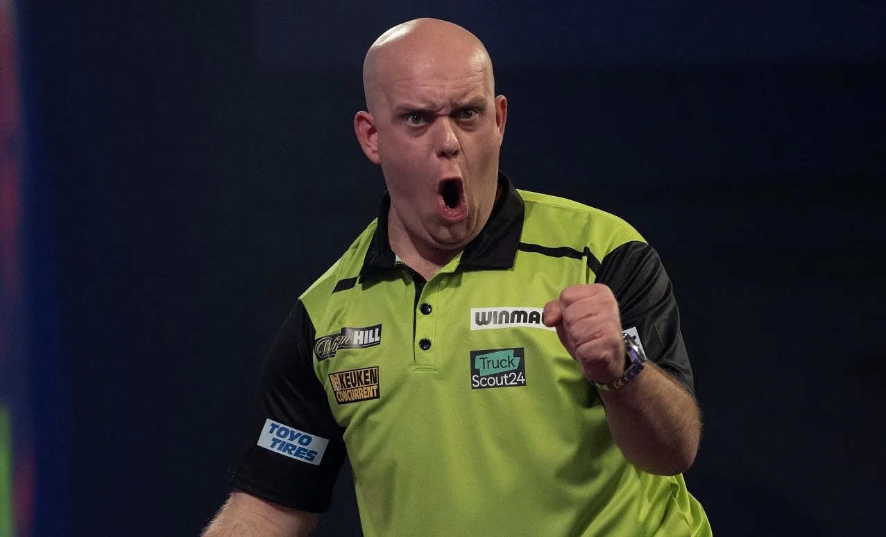 Van Gerwen schlägt Van den Bergh mit einem 110er Average in einem tollen Match