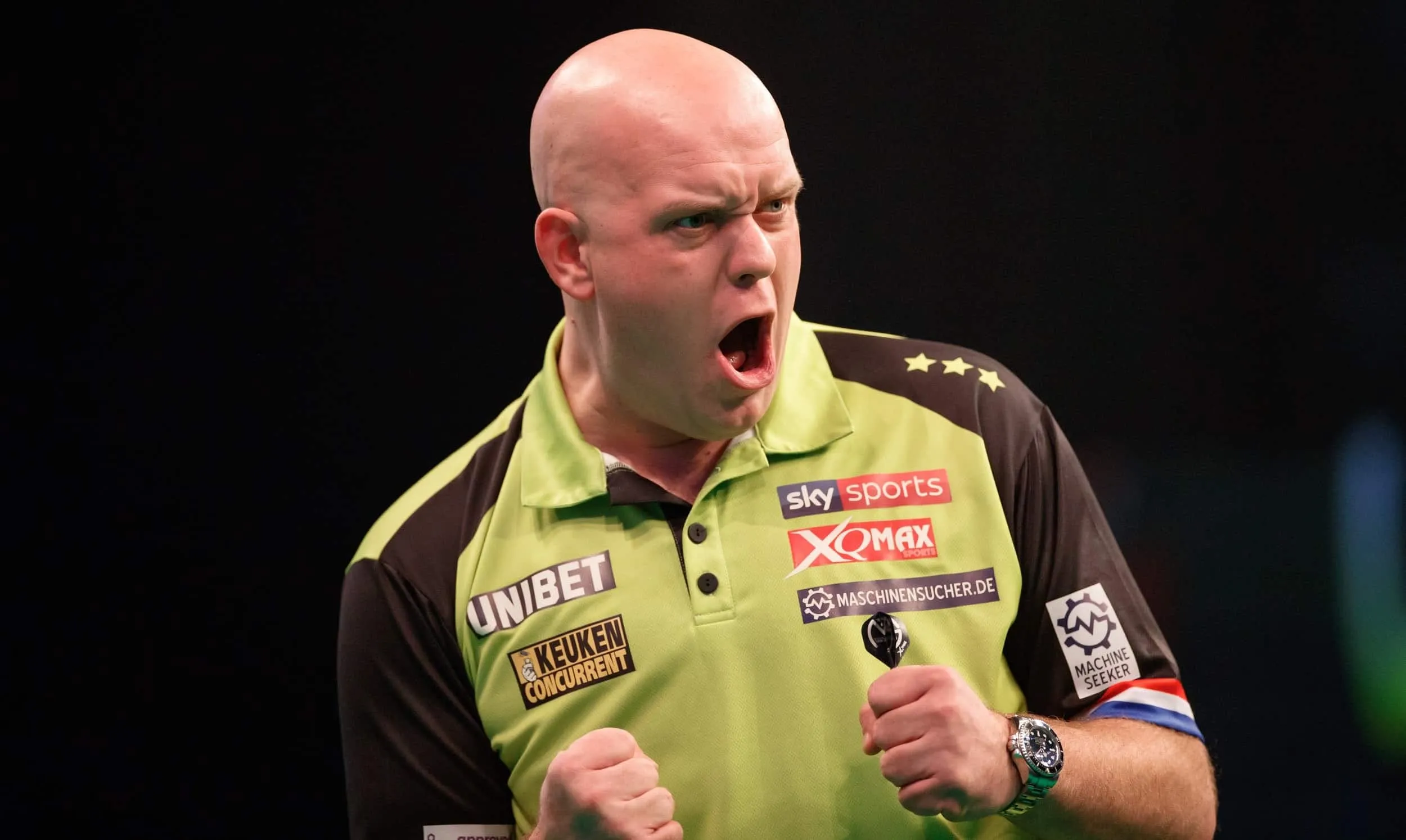 Van Gerwen schlägt Gurney zum Erreichen der dritten Runde der Hungarian Darts Trophy