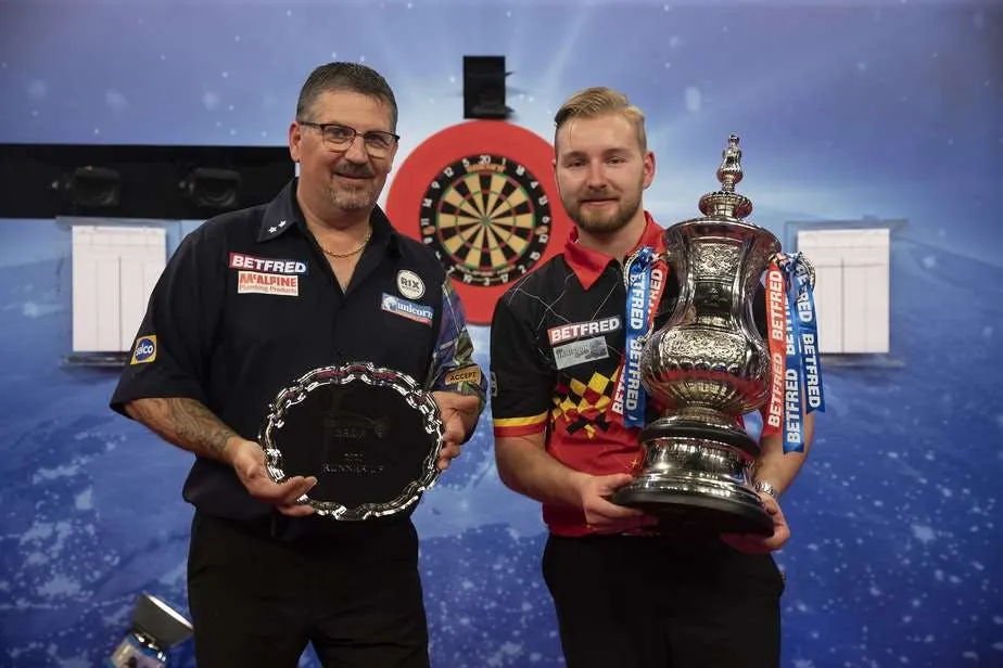 TV Guide Sport1 während des World Matchplay 2021