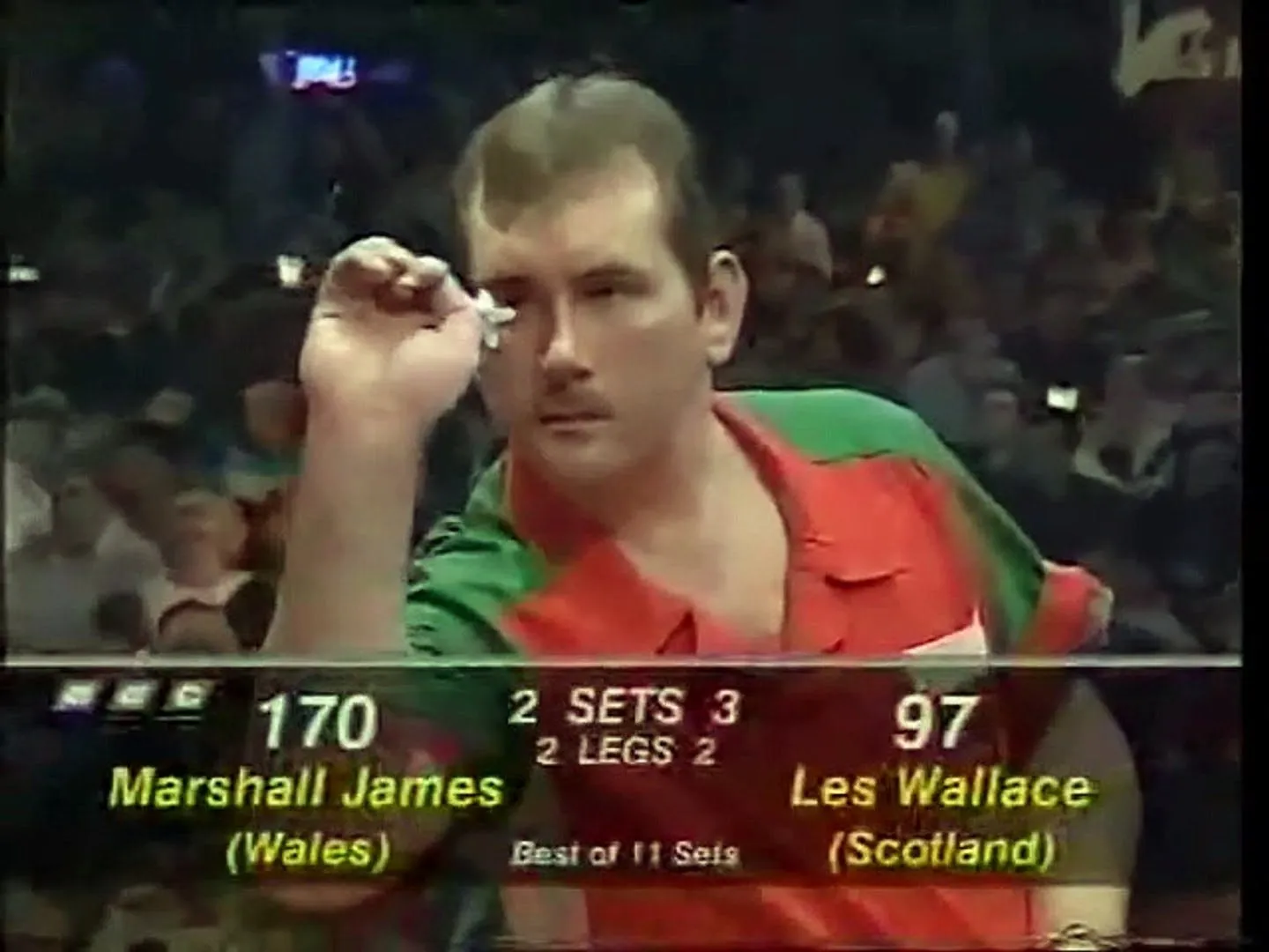 VERGESSENE DARTSPIELER: Marshall James erreichte 1997 bei seinem Debüt das Finale der BDO Weltmeisterschaft