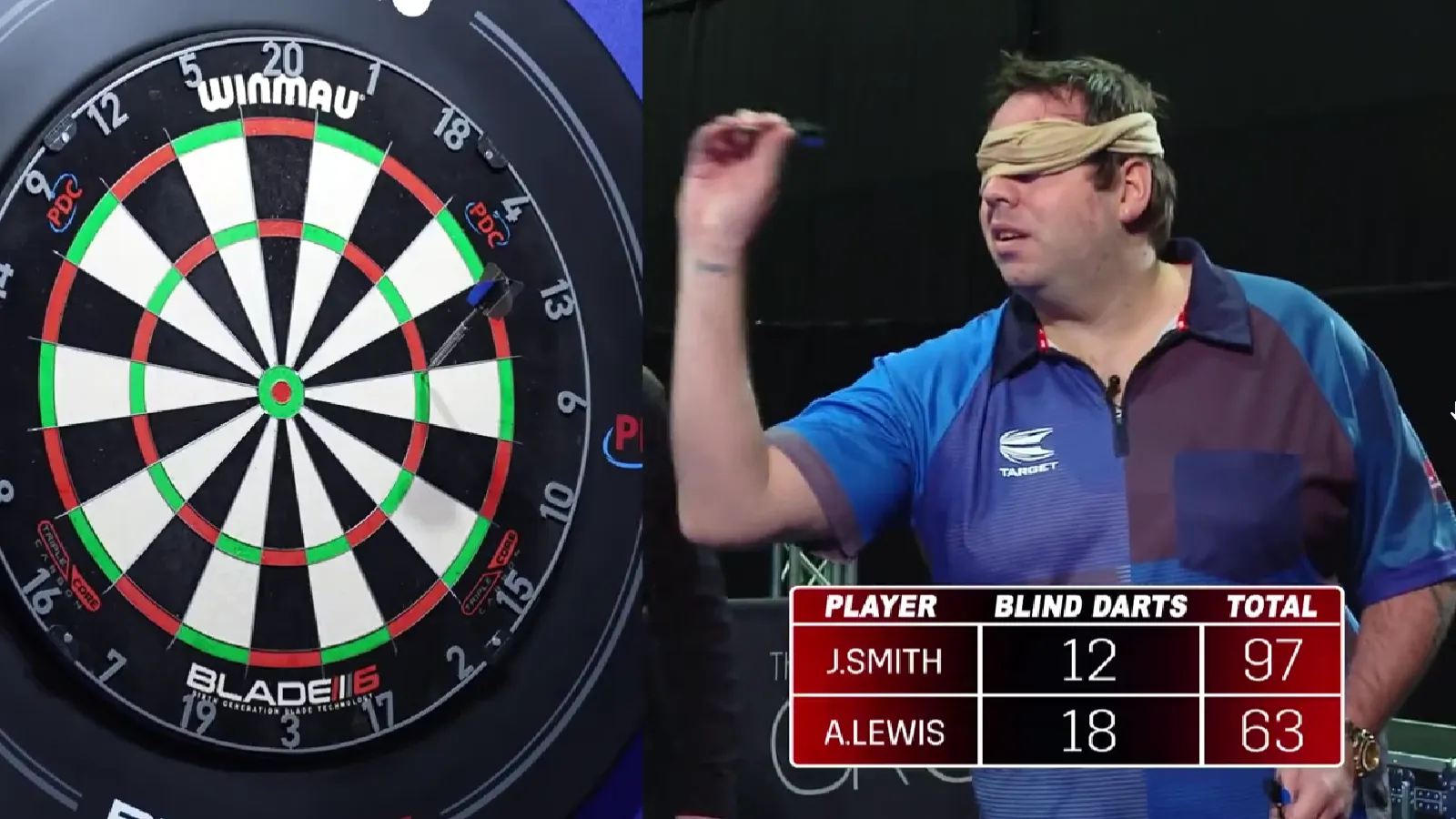 VIDEO: Lewis und Smith treten in einer Partie Forfeit Darts gegeneinander an
