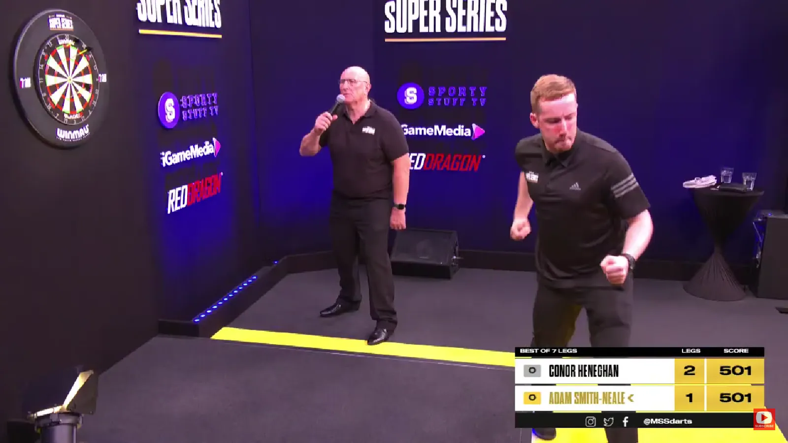 VIDEO: Irischer Darter wirft 115er-Average und 9-Darter bei MODUS Super Series