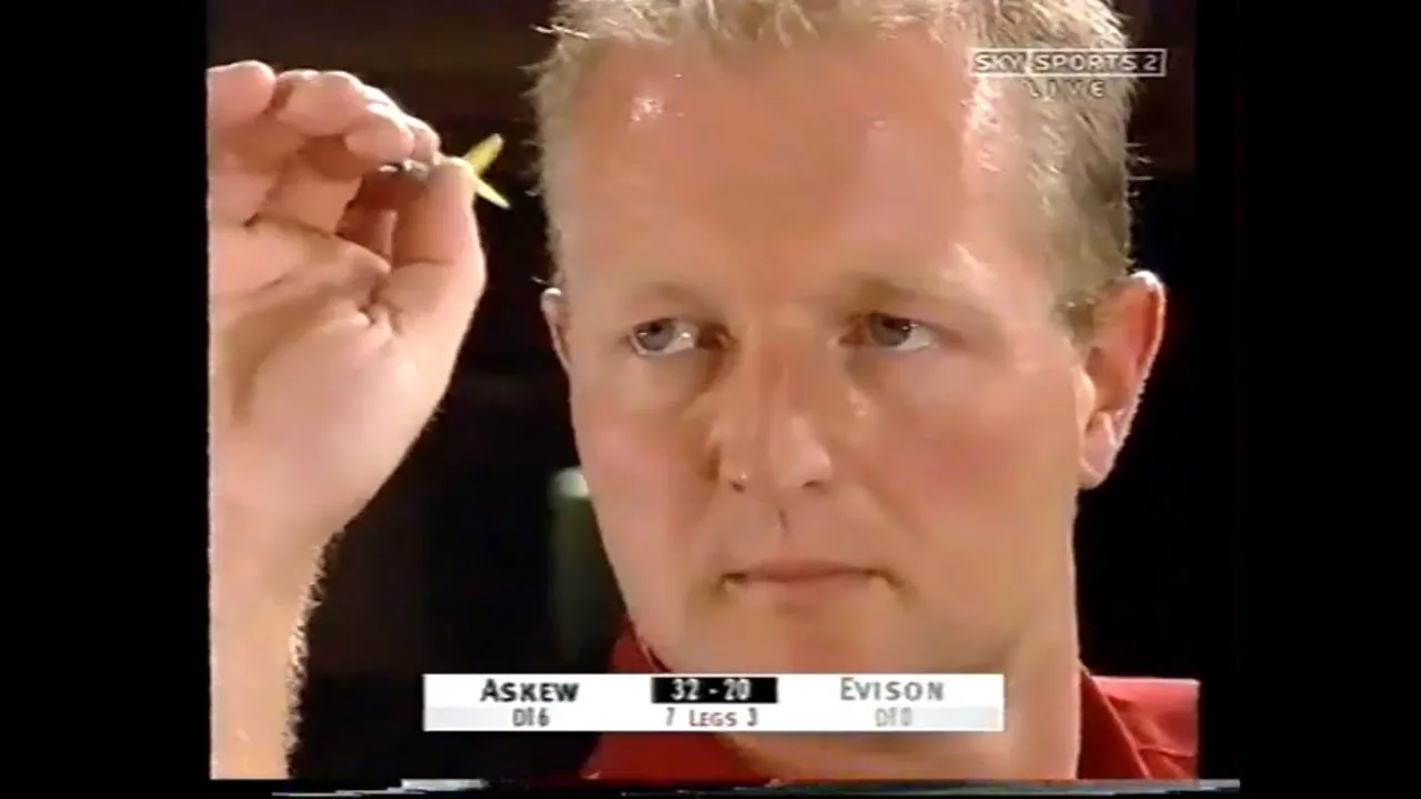 VERGESSENE DARTER: Dave Askew stand zu Beginn der 2000er zweimal im Halbfinale der PDC WM