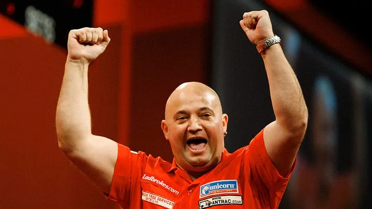 VERGESSENE DARTER: Barrie Bates, der Gegner im ersten PDC Major-Finale von Raymond van Barneveld