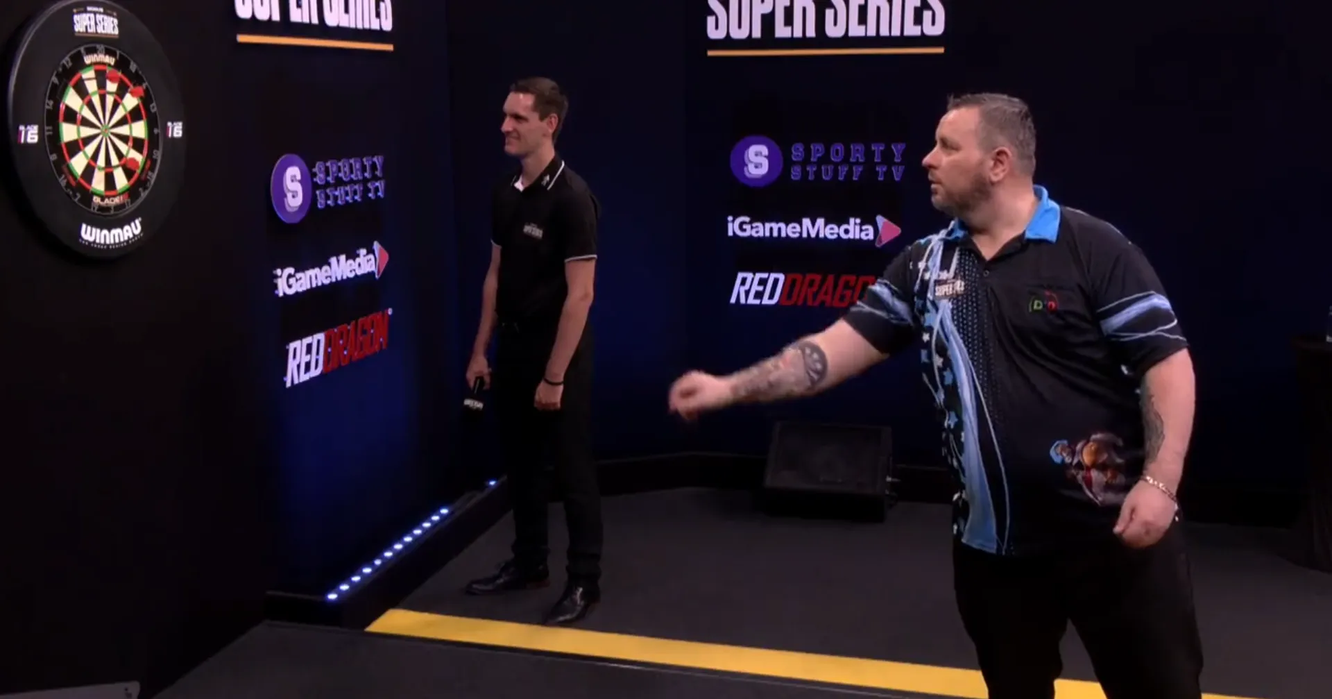 2023 07 11 17 34 32 darts cymru on twitter jon worsley pins a 9 darter in his warmup against ste 64ad7694210b8