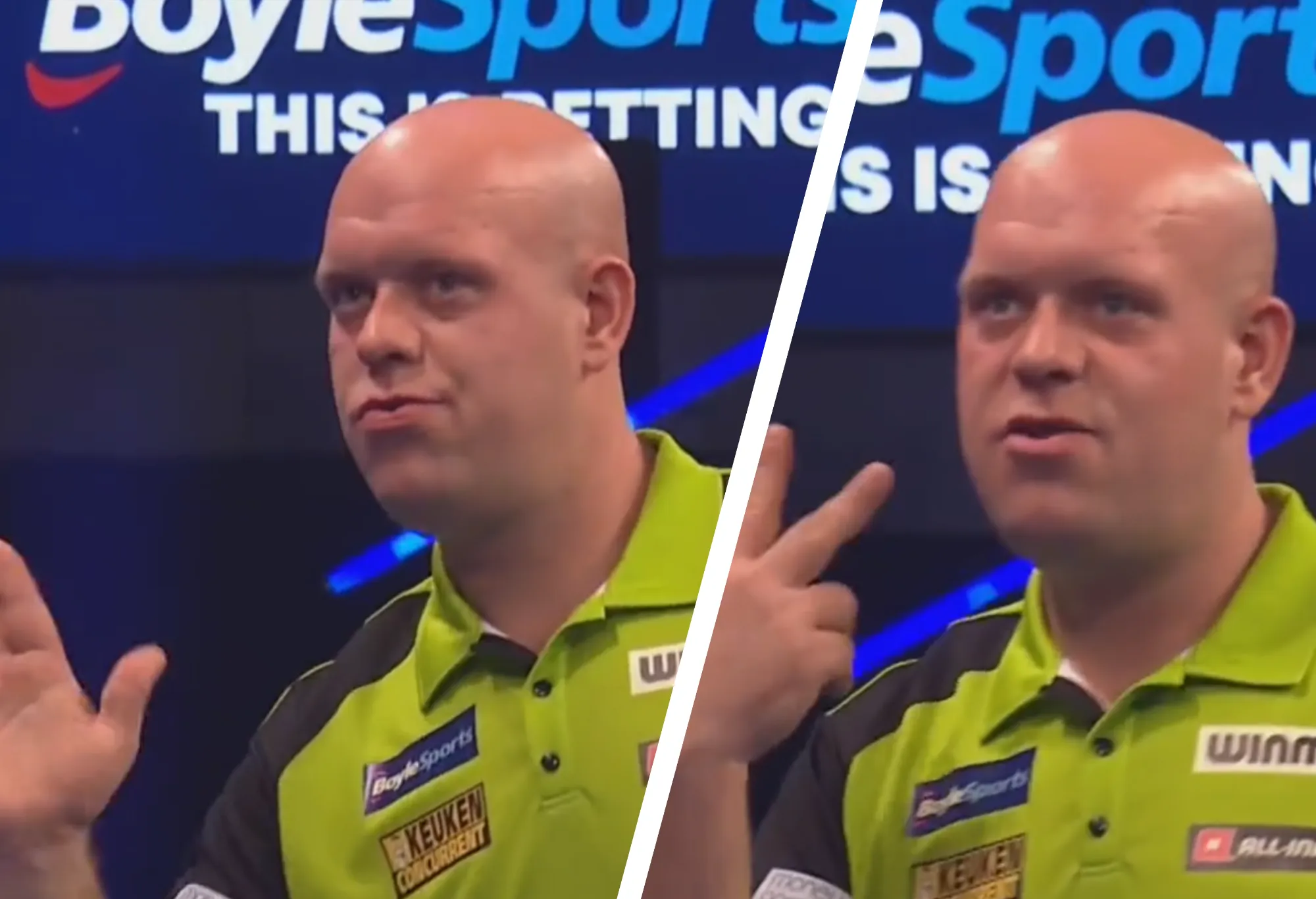 (VIDEO) Michael van Gerwen verpasst beim World Grand Prix zweimal das Bull für ein herrlichen Doppel-in 9-Darter