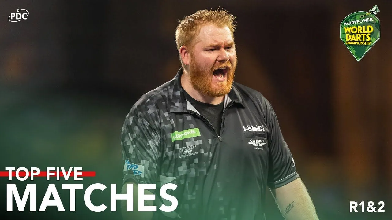 VIDEO: Das waren die fünf besten Spiele bei der Darts Weltmeisterschaft 2024 vor Weihnachten mit Hempel gegen Van den Bergh
