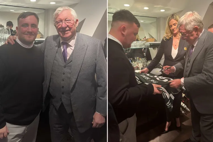 Luke Littler trifft Manchester United-Ikone im Old Trafford