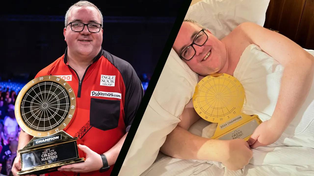 Stephen Bunting hatte unruhige Nacht: ''Ich bin jede Stunde aufgewacht, um zu sehen, ob der Pokal noch da ist''